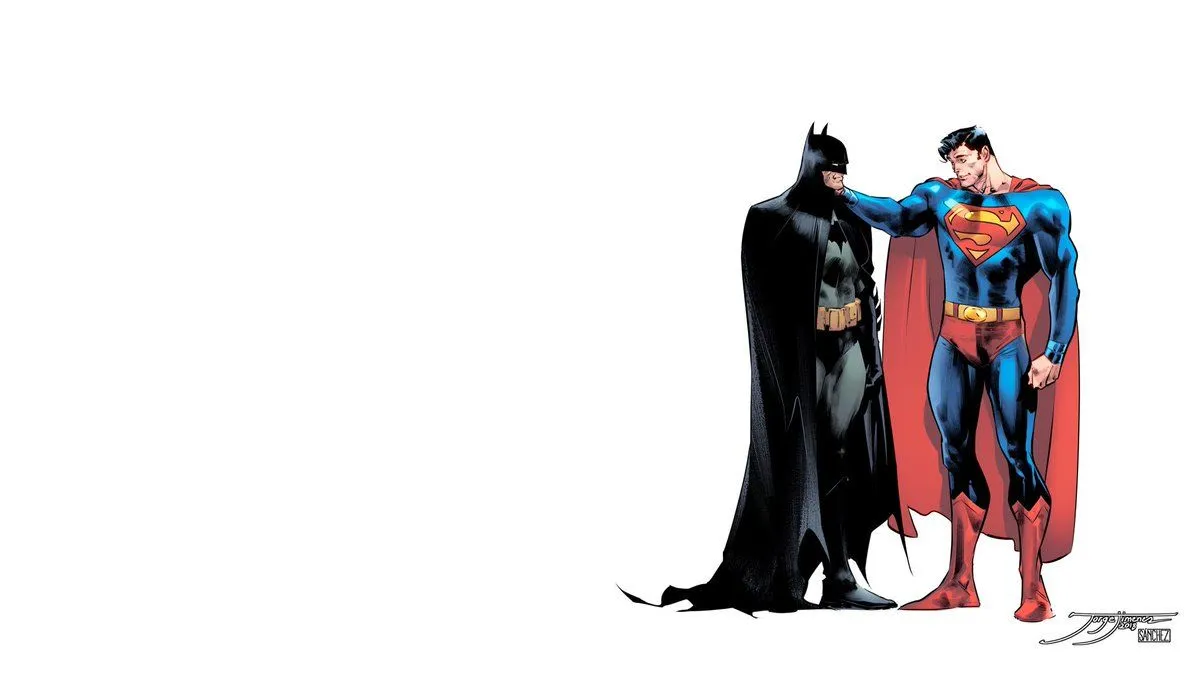About the shoulder touch. HEY”. ;) JUSTICE LEAGUE Coming in March, don't miss it! #justiceleague #superman #batman script by awesome colors by great ;) #wallpaper