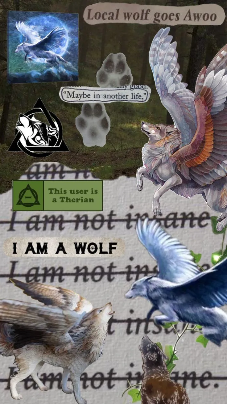 wolftherian #wingedwolf #therian #otherkin #otherhearted