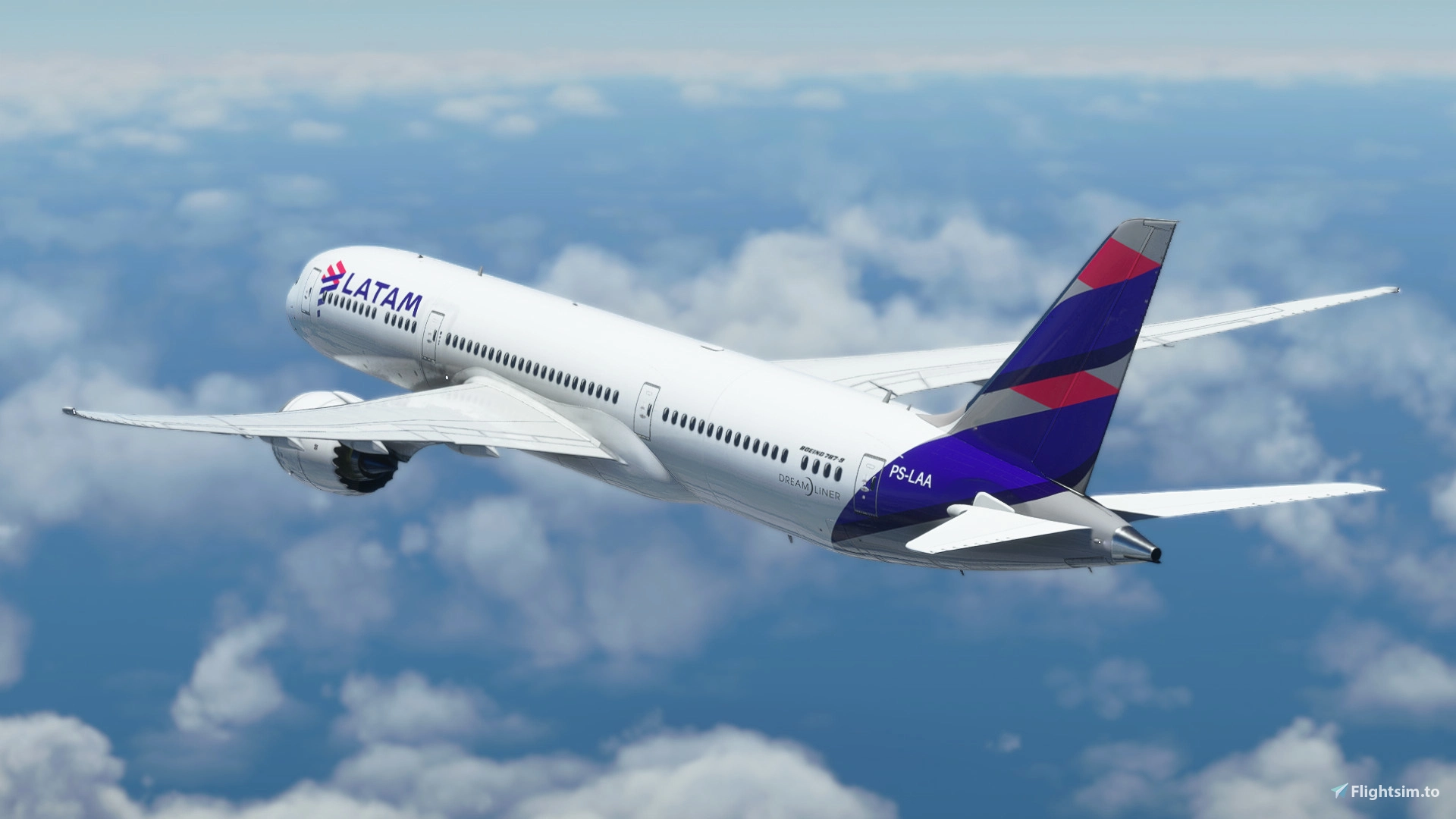 Horizon Sim Boeing B787 9 LATAM Airlines BrazilK Liveries For MSFS
