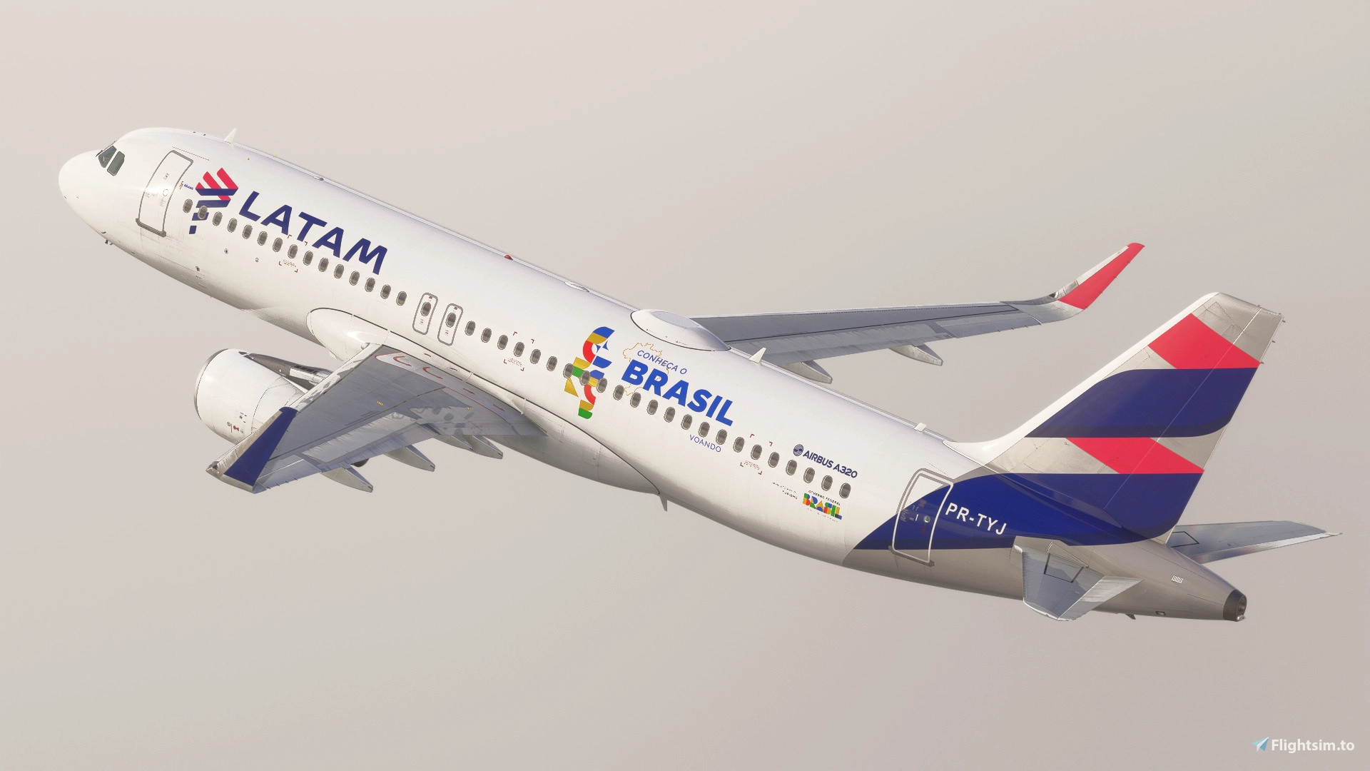 LATAM Airlines Brasil. Pack w/ Cabin. Fenixsim Airbus A320 Liveries for MSFS