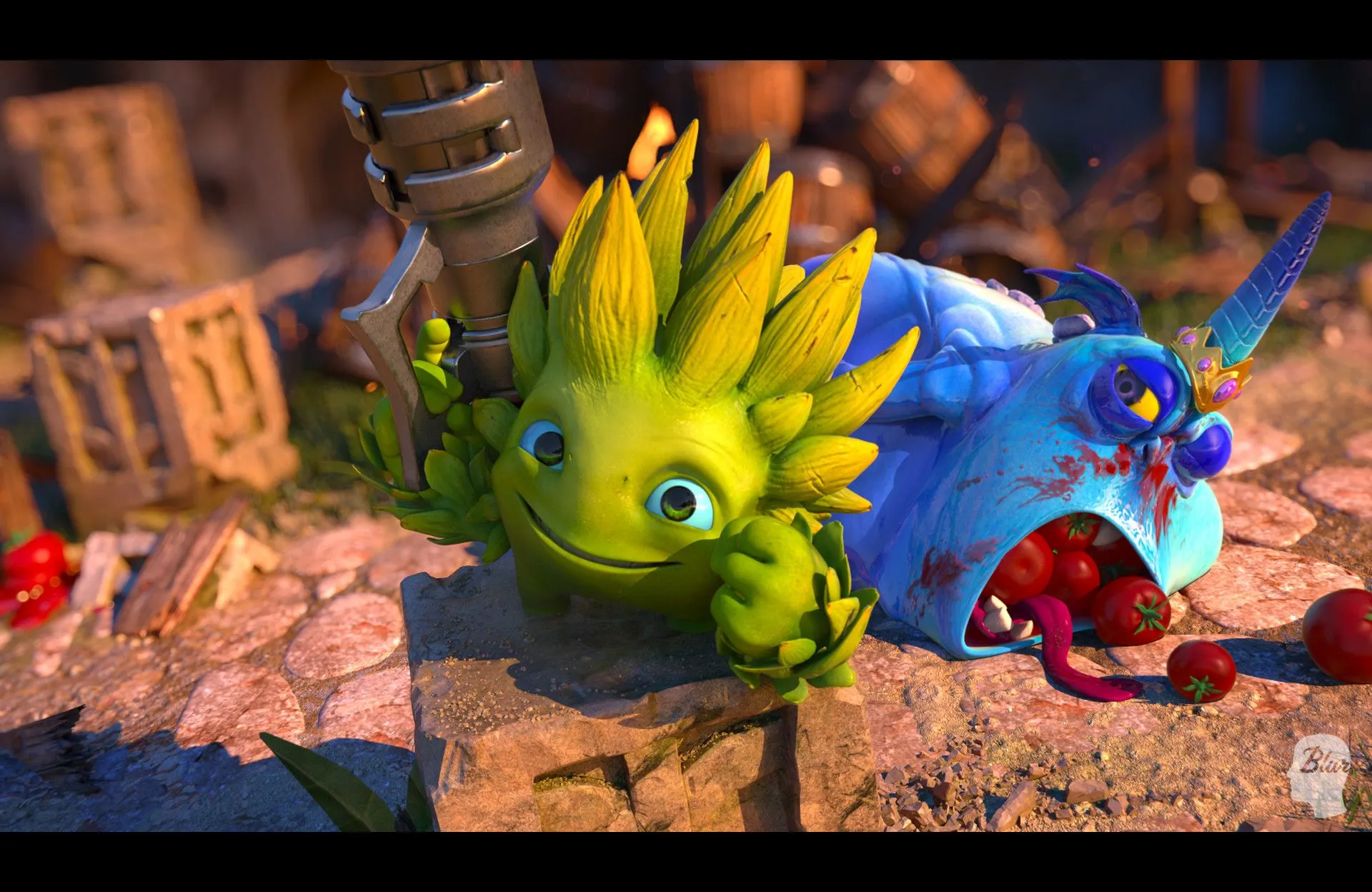 Skylanders Trap Team: Inside The Trap fight the Artichoke