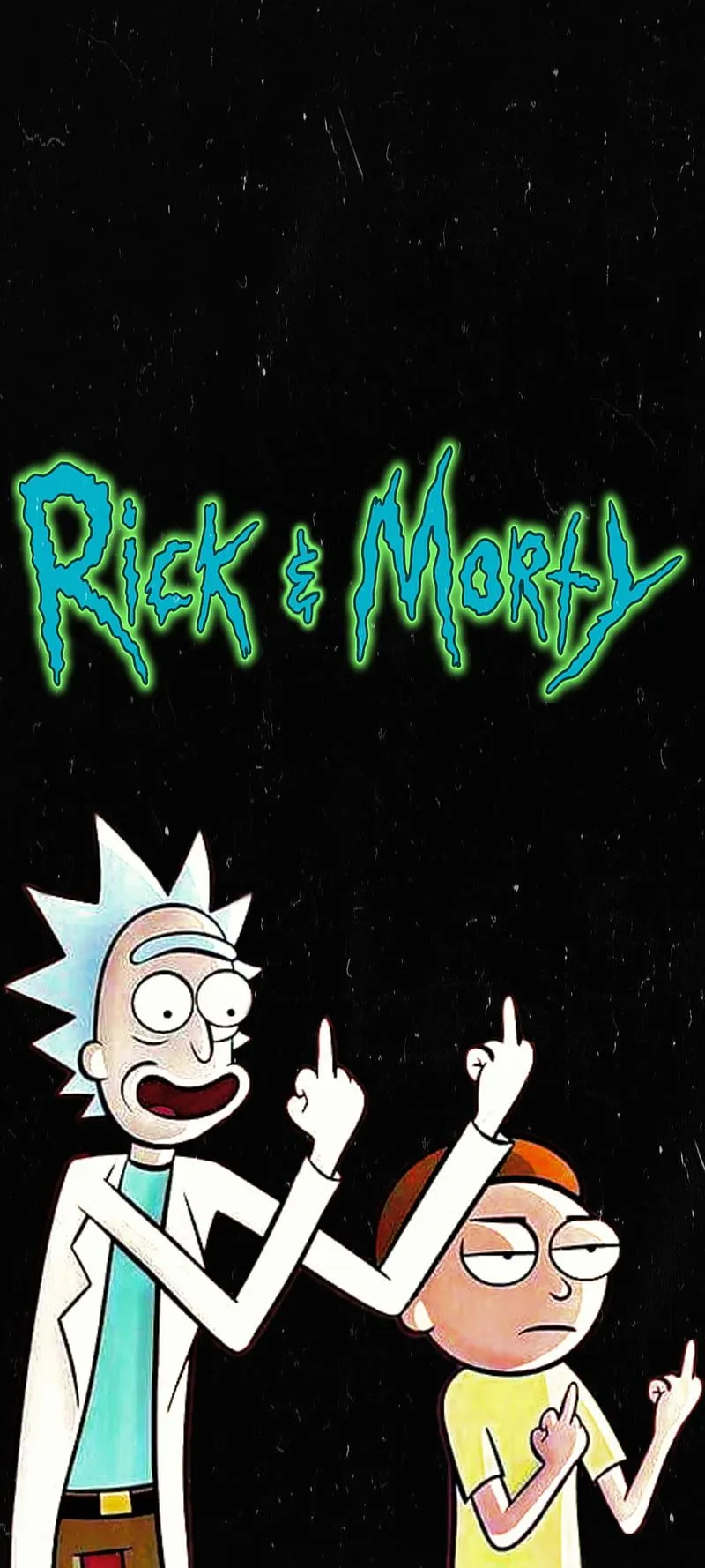 Rick and Morty, black, picsart, HD phone wallpaper