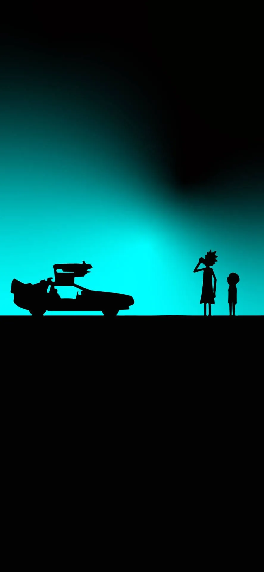 Download Rick And Morty Alone iPhone Wallpaper