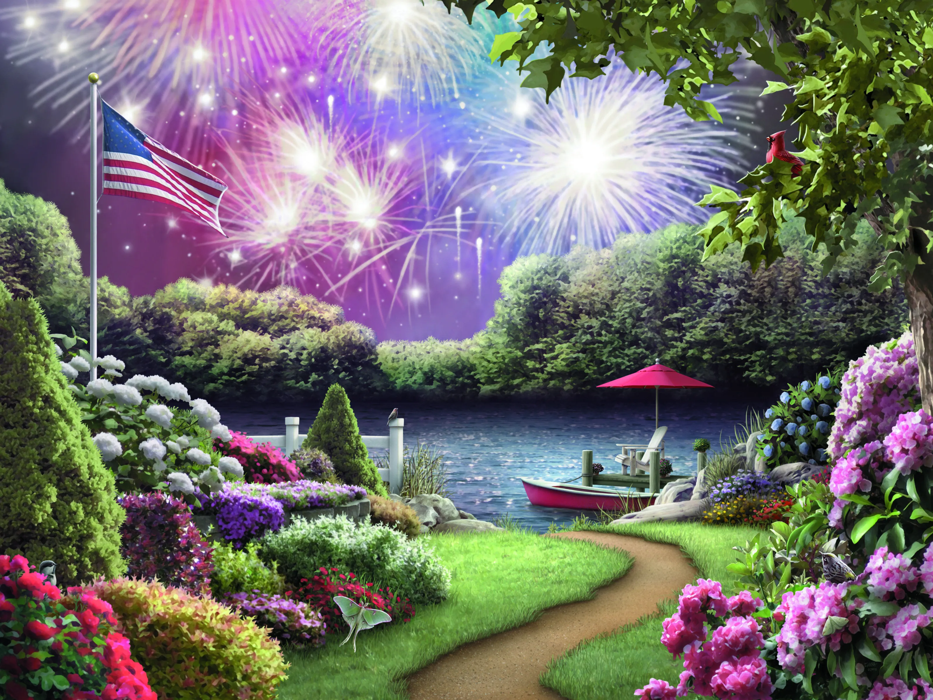 A Peaceful Celebration Wall Mural