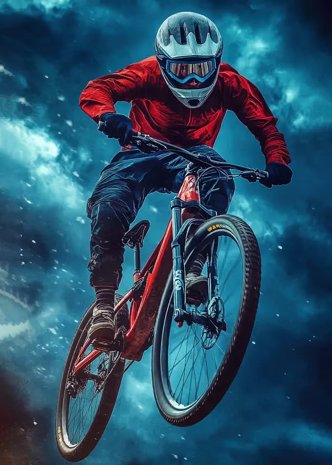 Mountain biking Posters Online Unique Metal Prints, Picture, Paintings