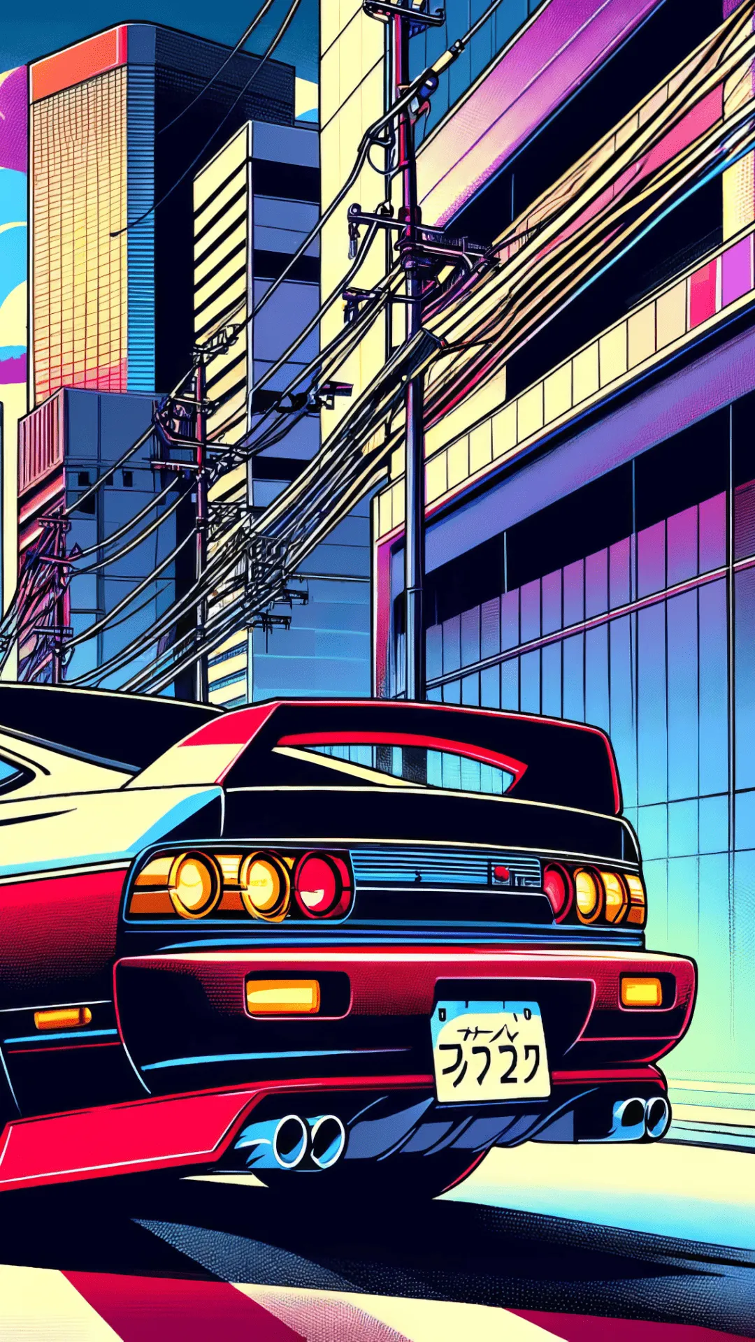 JDM Night Drive: Neon City Street Racer Wallpaper