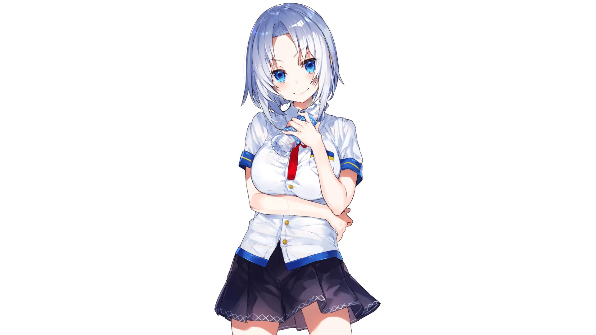 Blue Haired Anime Girl
