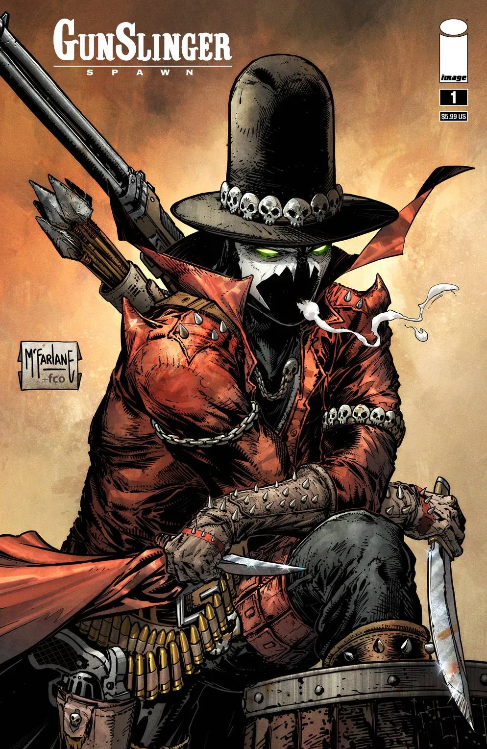 Gunslinger Spawn A B C D E F G H 1 50 Variant 8 Cover Set