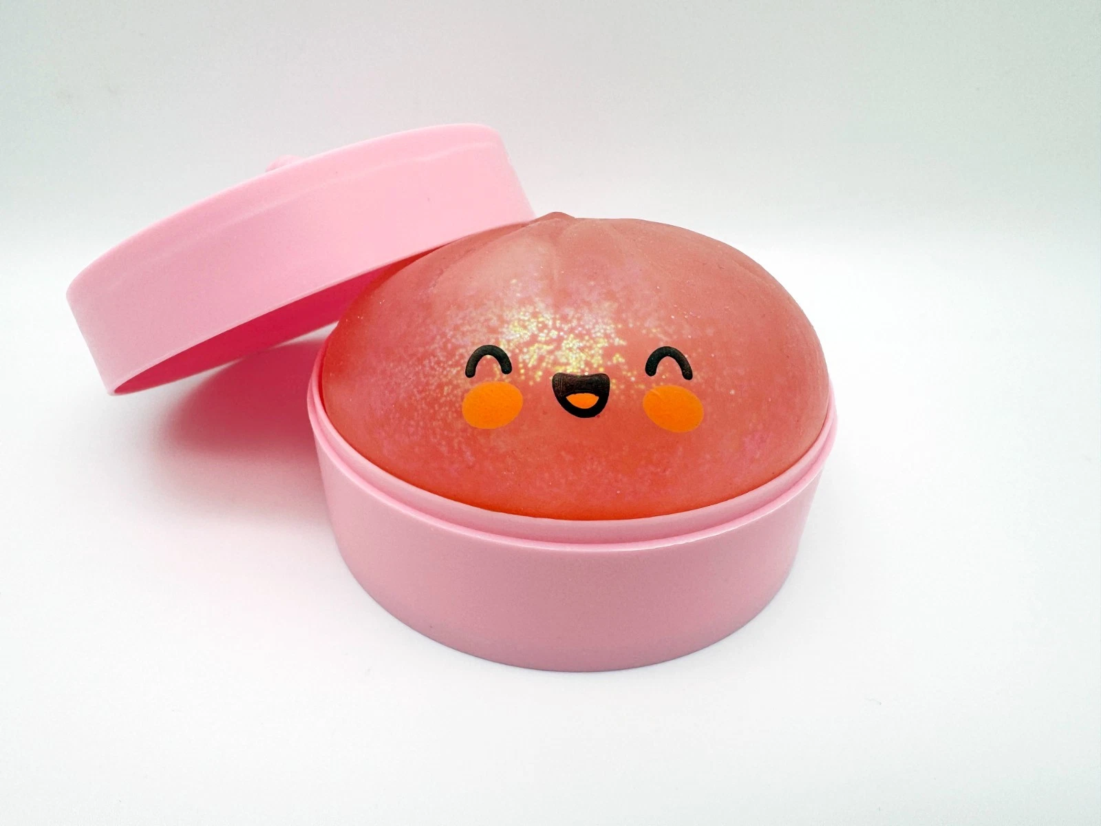 Rare Pink Glitter Dumpling Squishy Blind Box Bao Bun HTF Stress Relief Collectible & Desktop Accessory for Adults Business Supplies
