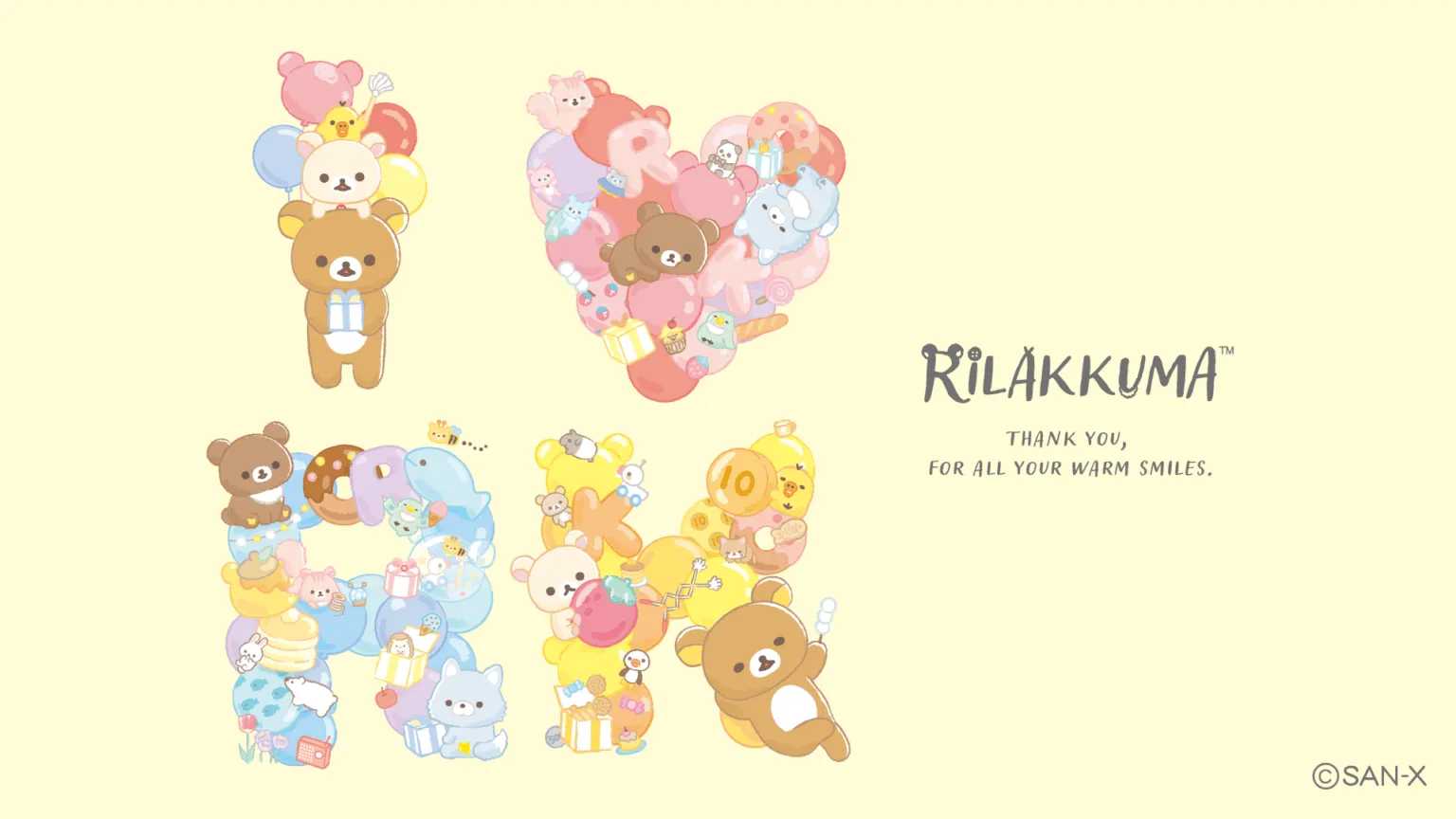 Rilakkuma Thank You For Smiles Wallpaper For Desktop & Mobile