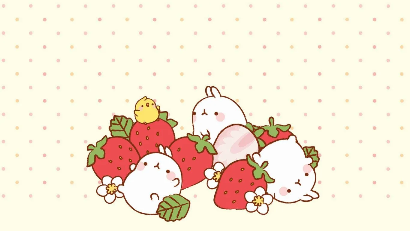 soft kawaii yellow molang wallpaper Roblox