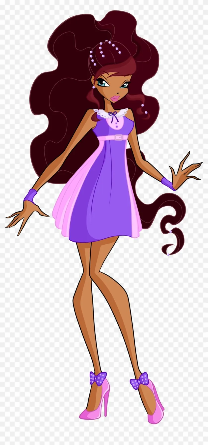 Aisha\layla Retro Alfea Casual By Enchantingunixfairy Club Season 7 Aisha Transparent PNG Clipart Image Download