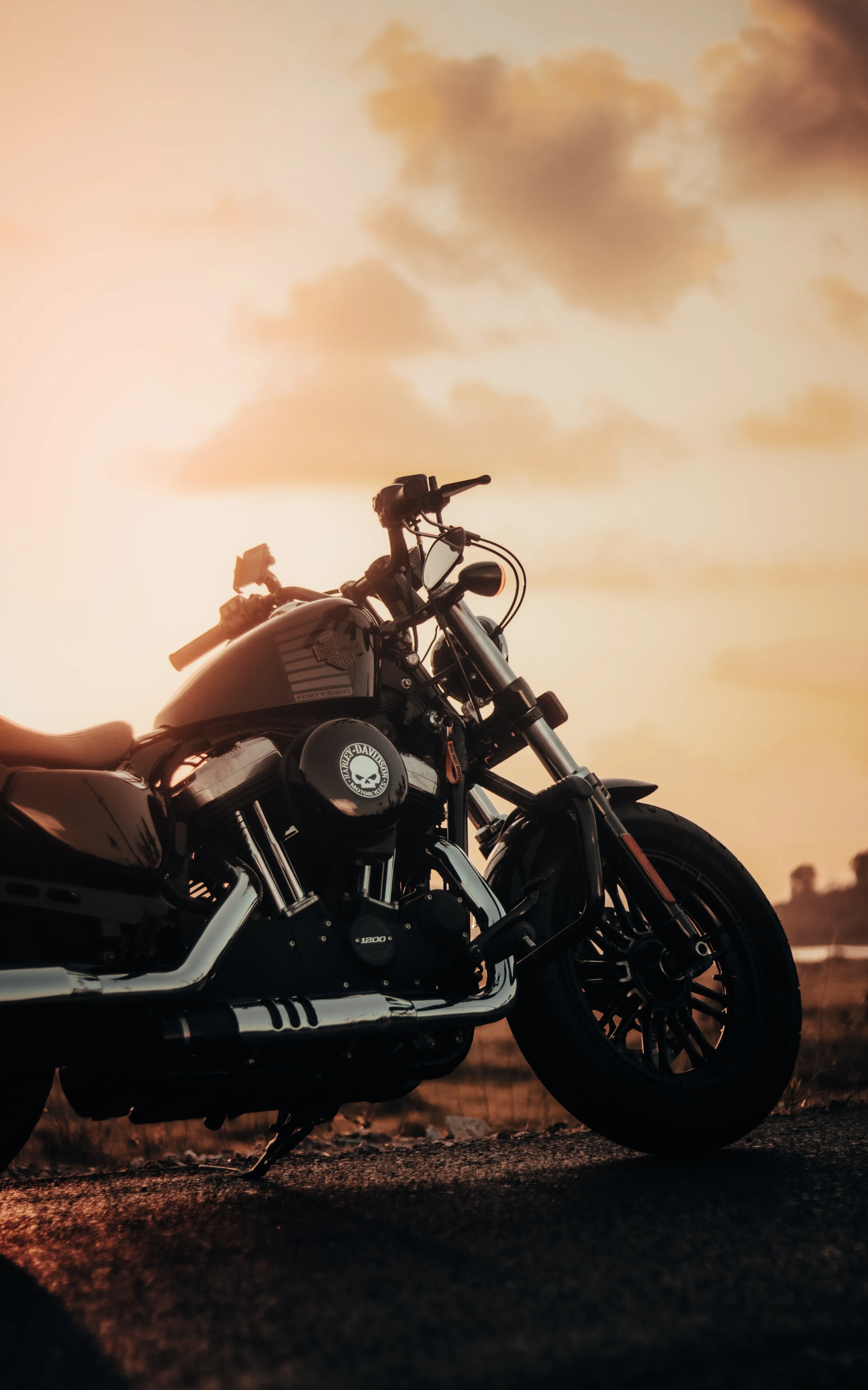 Motorbike at Sunset · Free