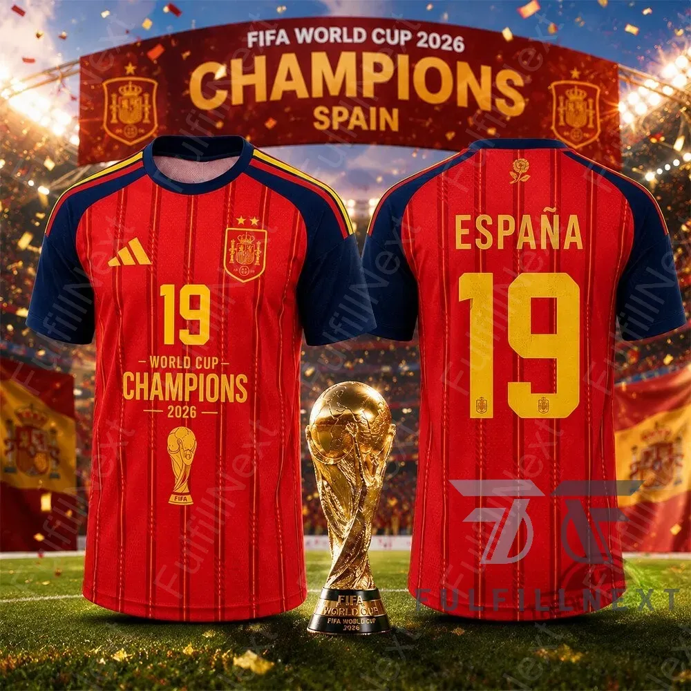 Spain National Football Team FIFA World Cup 2026 Champions T Shirt
