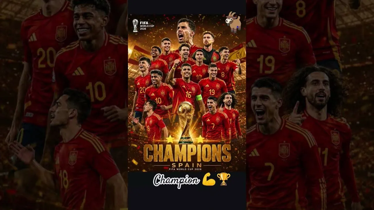 Spain Champions FIFA World Cup 2026