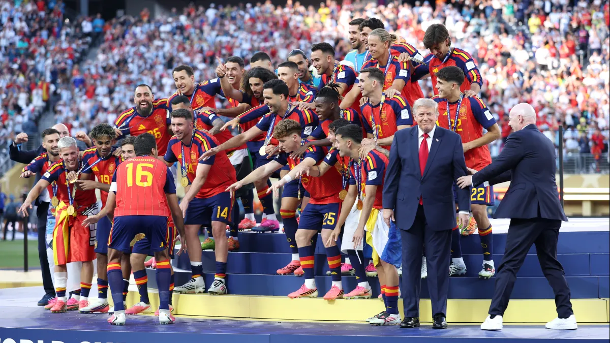 Why Spain cropped Donald Trump out of World Cup celebration photo