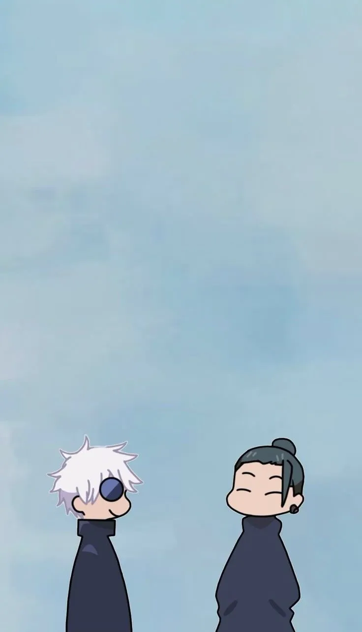 Suguru Geto Satoru gojo chibi wallpaper season 2 Jujutsu kaisen JJK