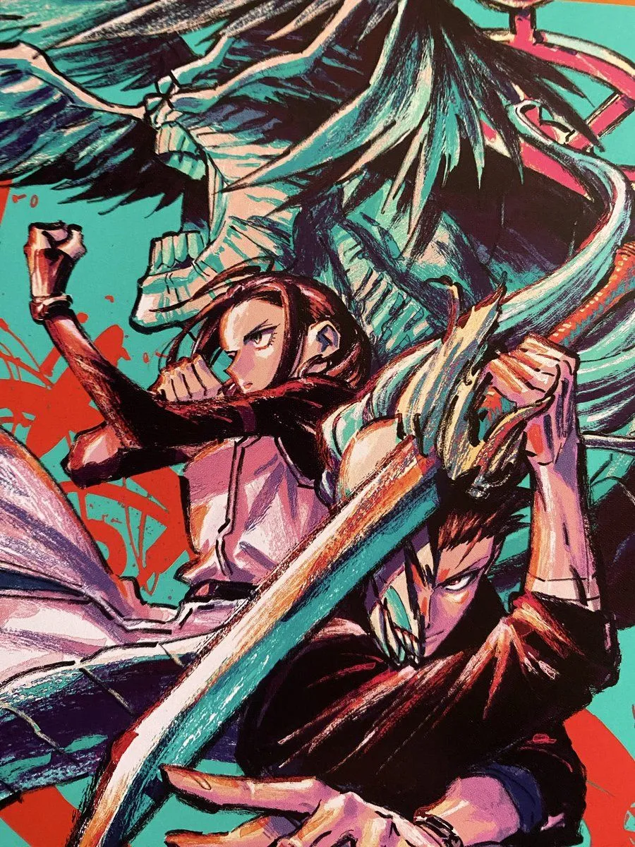 Yuji Iwasaki's “Okkotsu Siblings” Art For JJK Modulo Volume 3 In Full High Quality