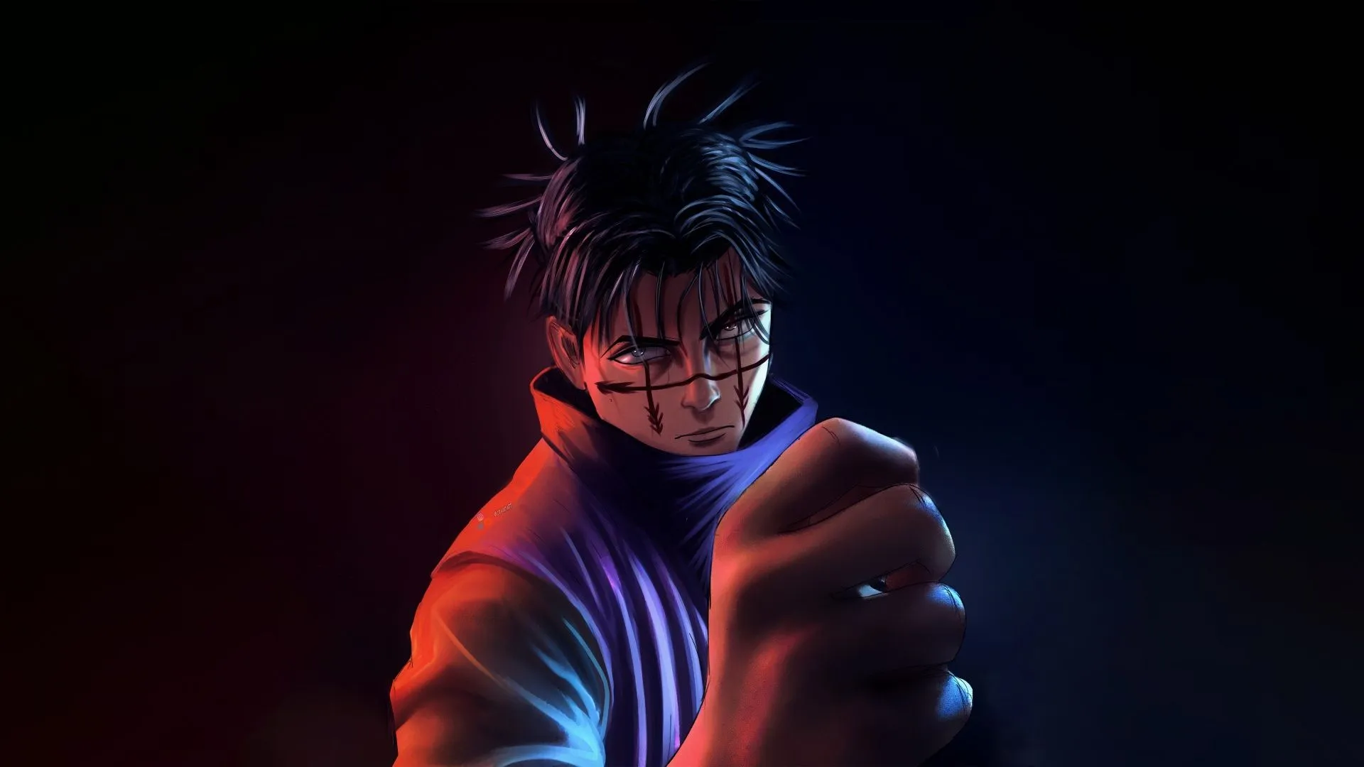 Choso Wallpaper 4K, Dark background, Jujutsu Kaisen