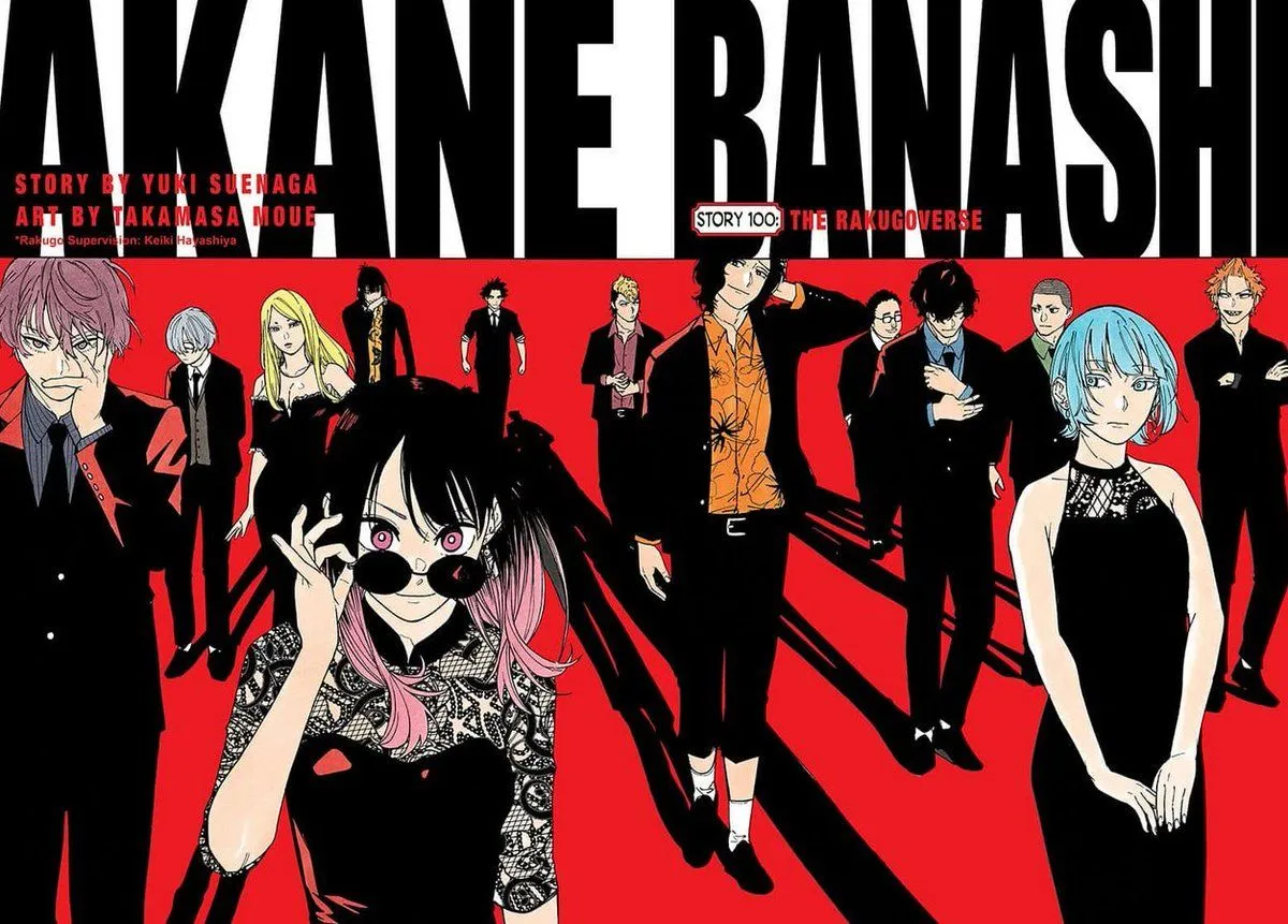 Congrats To Akane Banashi On Reaching Chapter 100. This Color Spread Giving Off BLEACH Vibe. Favorite LCP Color Page By Far