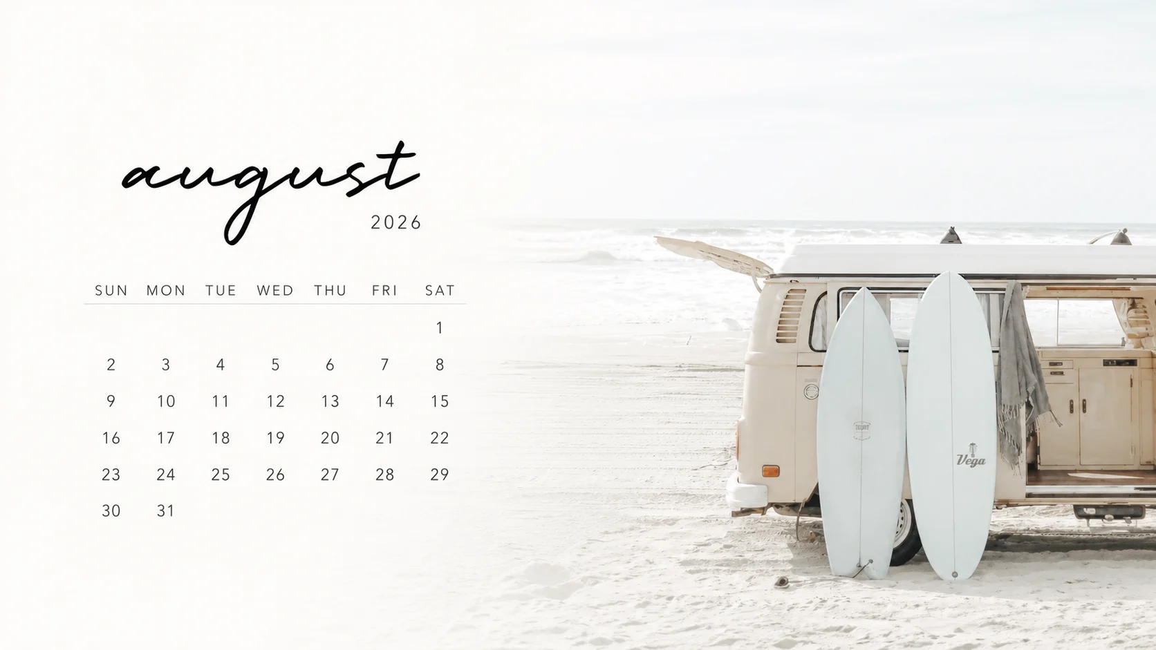 Free August 2026 Desktop Calendar Background (EASY DOWNLOAD)