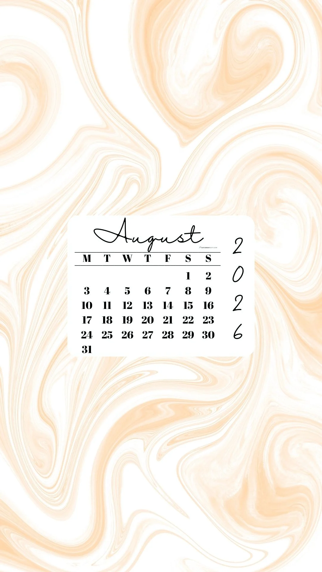 August Phone Wallpaper