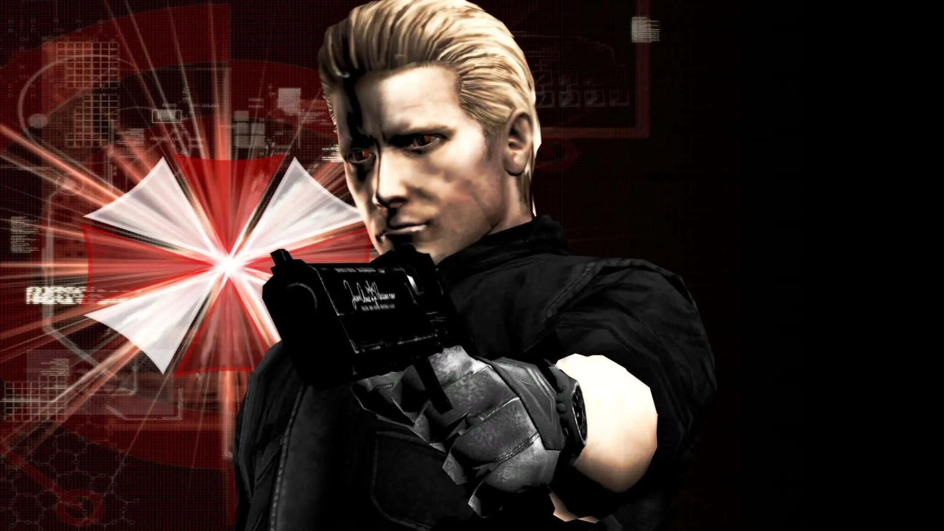 The Power Aweinspiring Albert Wesker Of Resident Evil Wallpaper