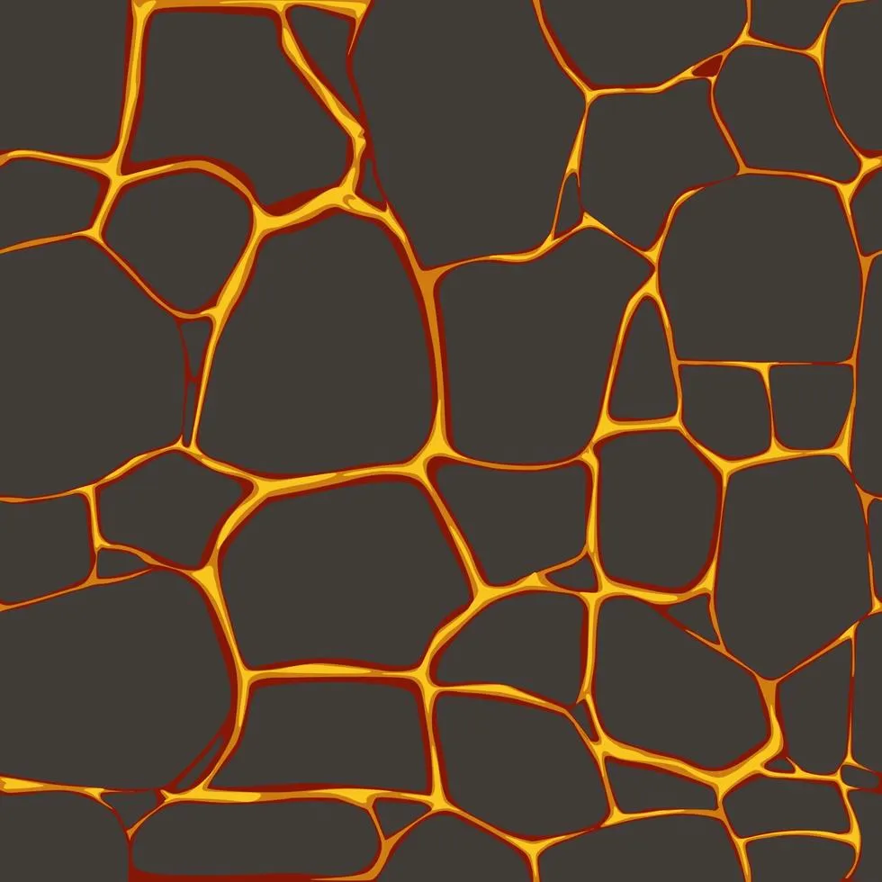 Flat lava or fire texture seamless background for wallpaper