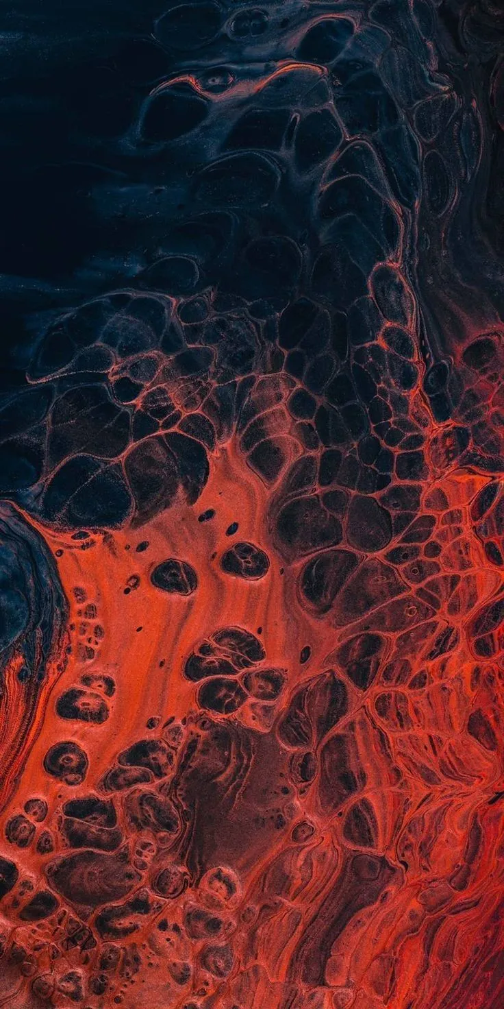Download Wallpaper 1440x2560 Paint and Liquid Art. Abstract volcanic background, Lava texture 4k, Lava texture