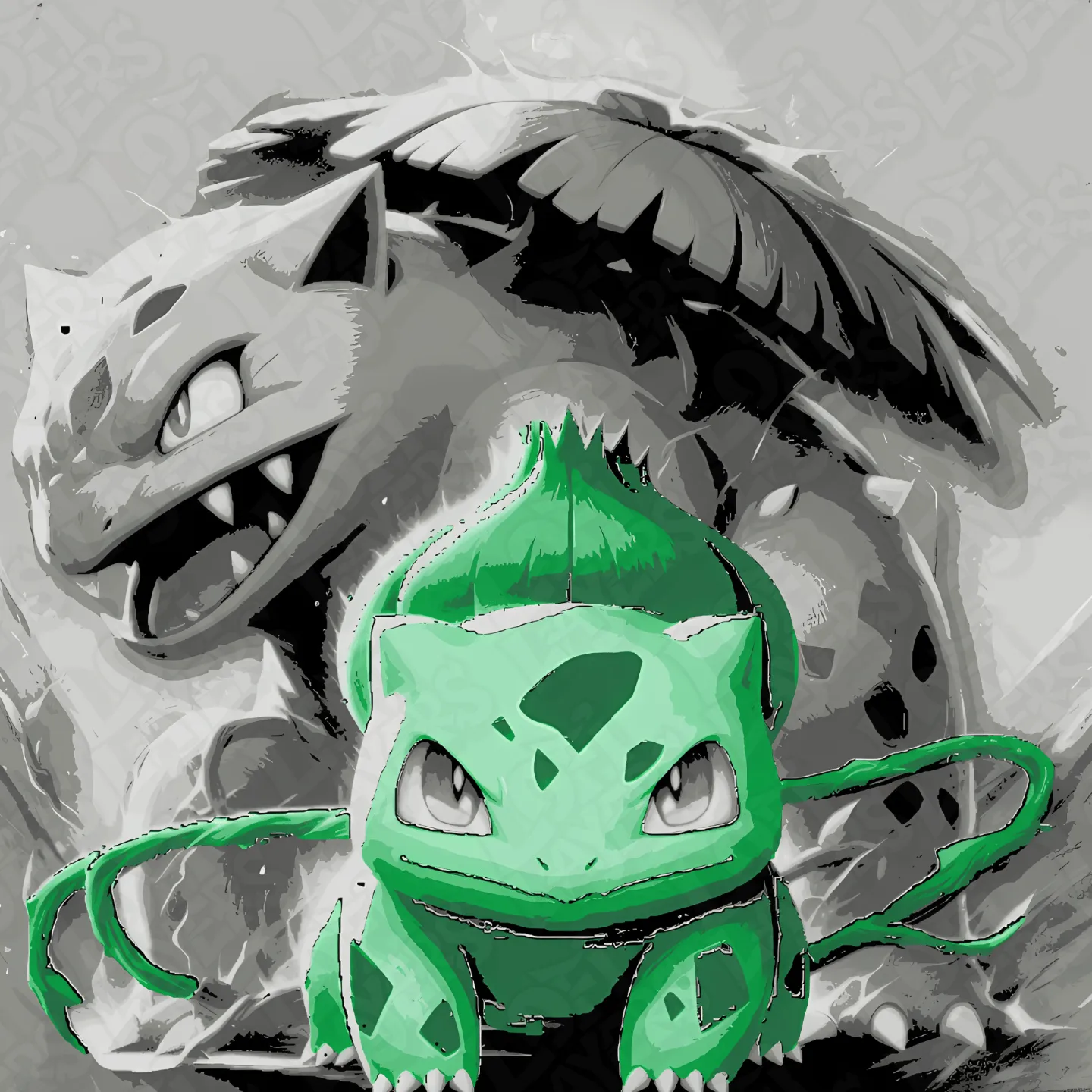Bulbasaur Hueforge 3D Print Model