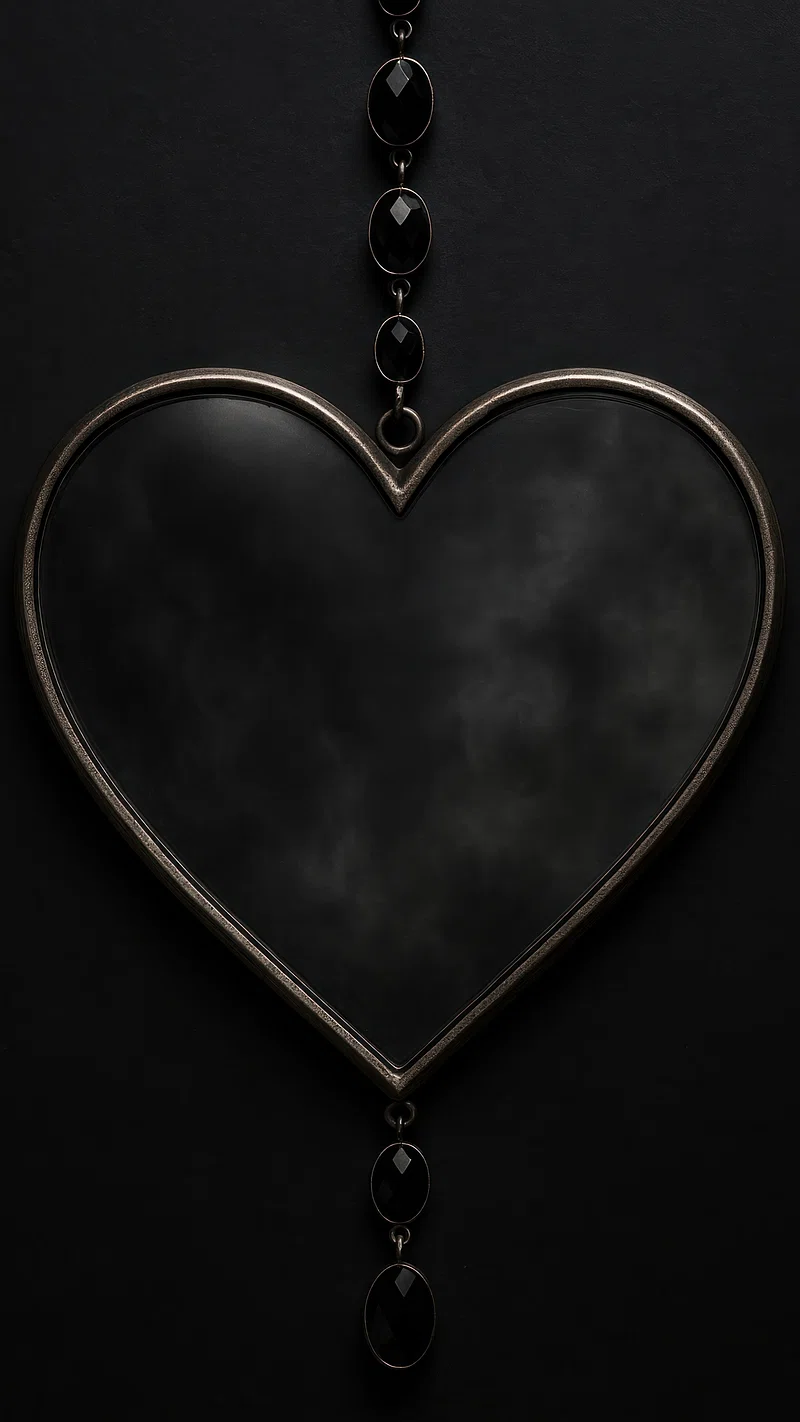 Heart Wallpaper Black Image Wallpaper
