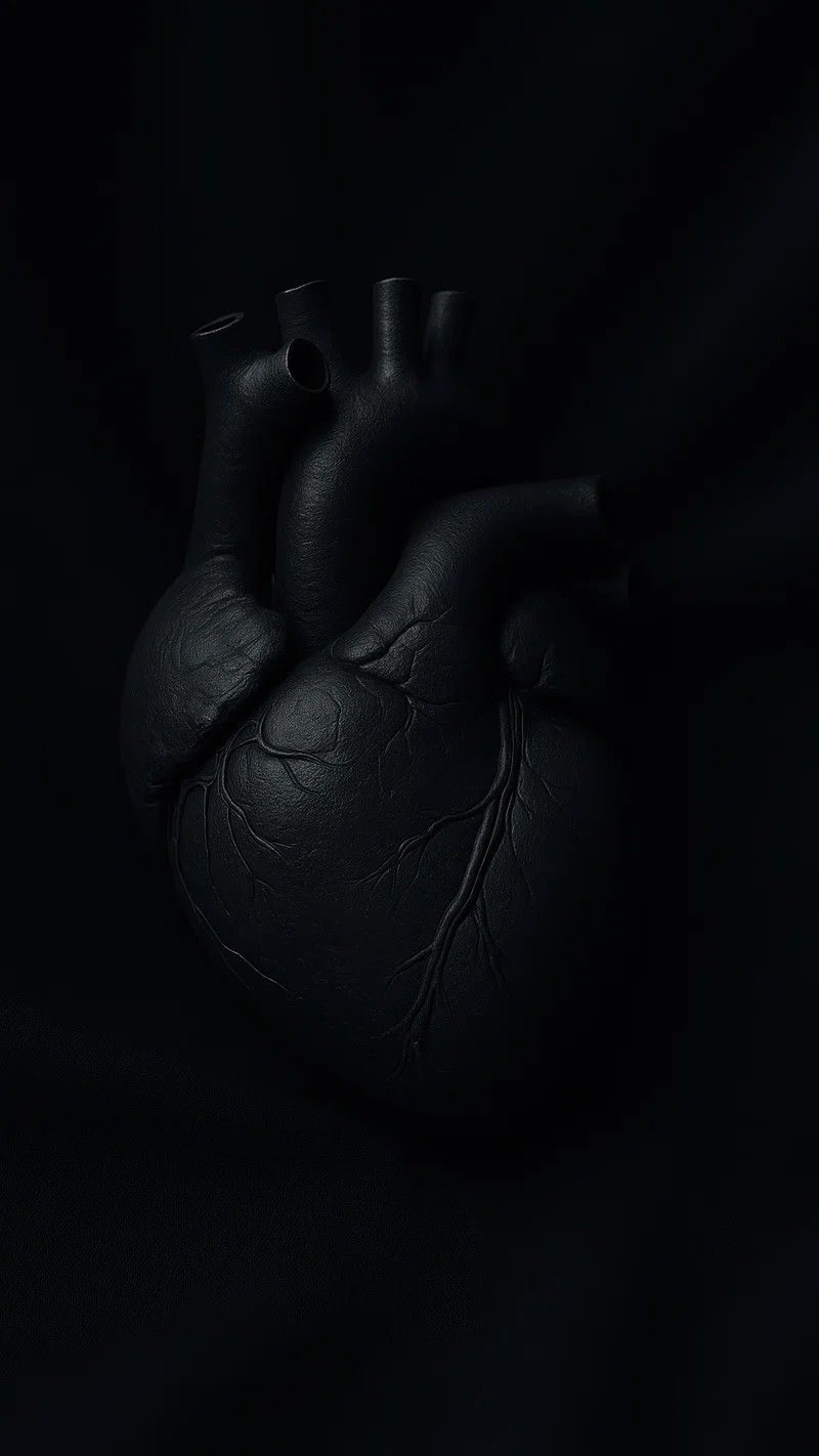 Heart Wallpaper Black Image Wallpaper
