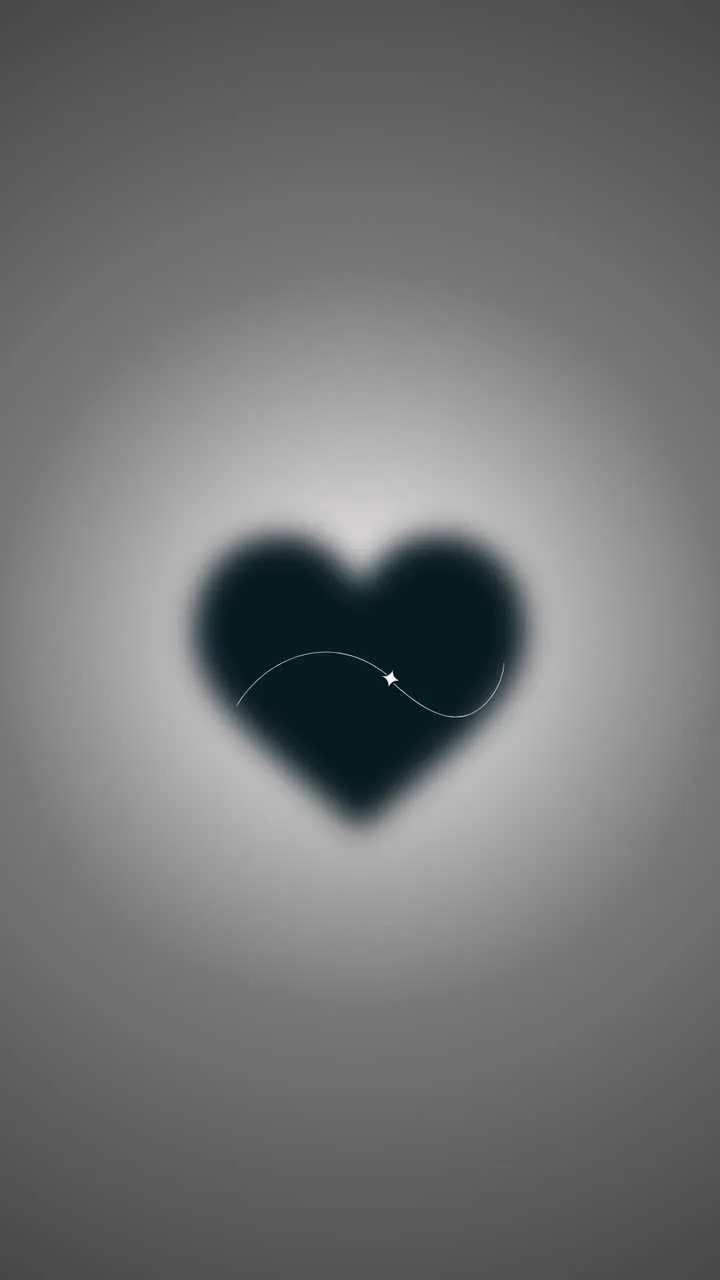 Heart Shaped Shadow With A Star Sparkle Wallpaper [d6381fce389e4f45932c] By Wallpaper HD