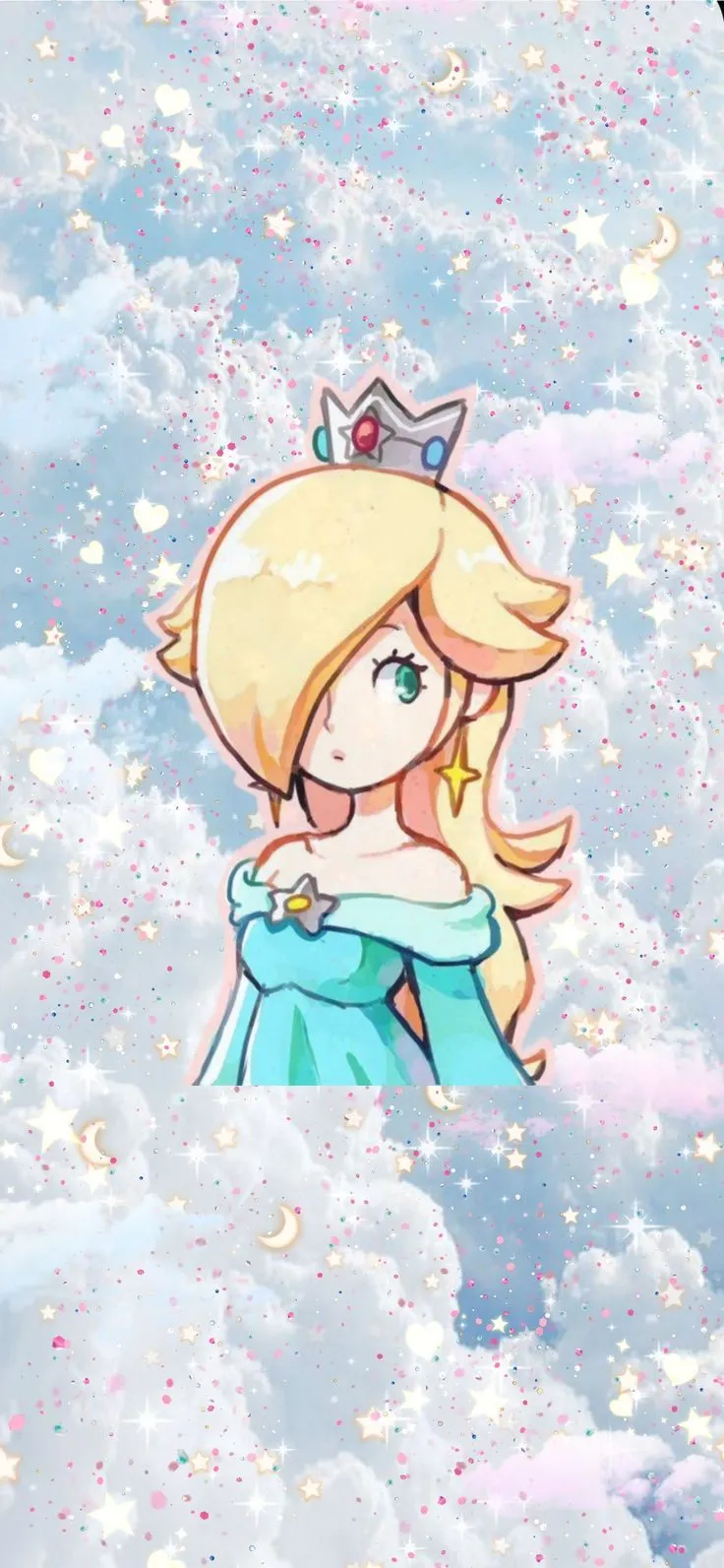 Nintendo Princess Rosalina blue aesthetic Phone Wallpaper