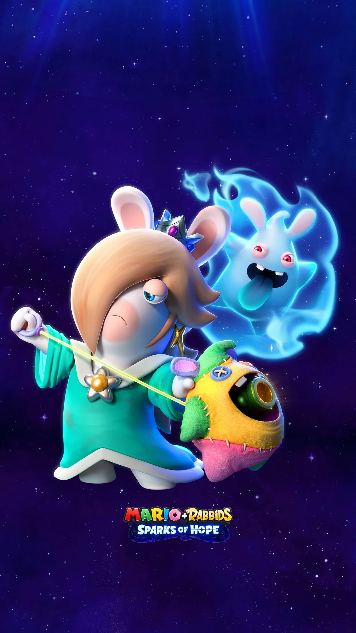 Mario + Rabbids Sparks of Hope Rabbid Rosalina Wallpaper with Monocle
