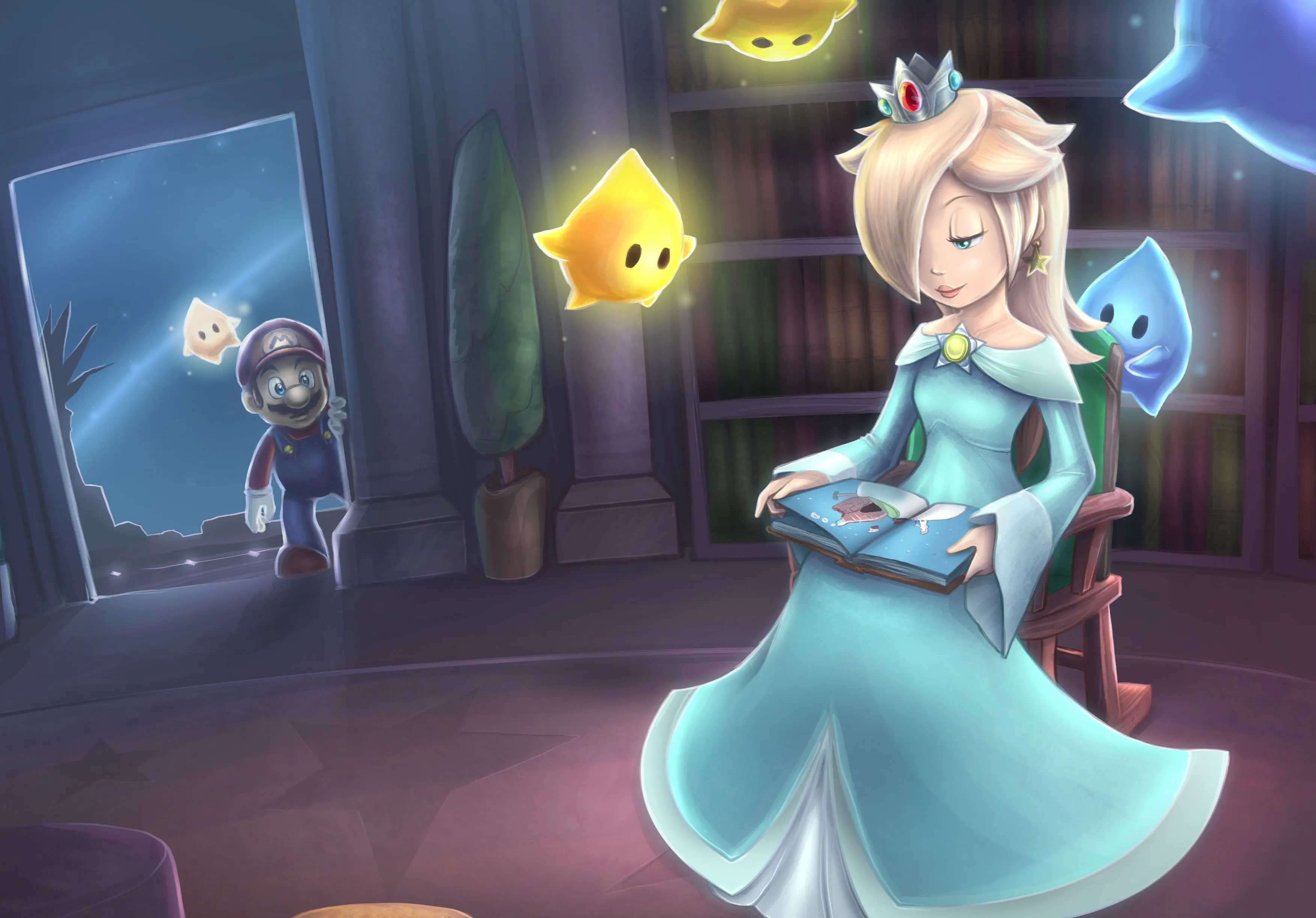 Wallpaper Mario, Nintendo, Rosalina for mobile and desktop, section игры, resolution 3505x2444