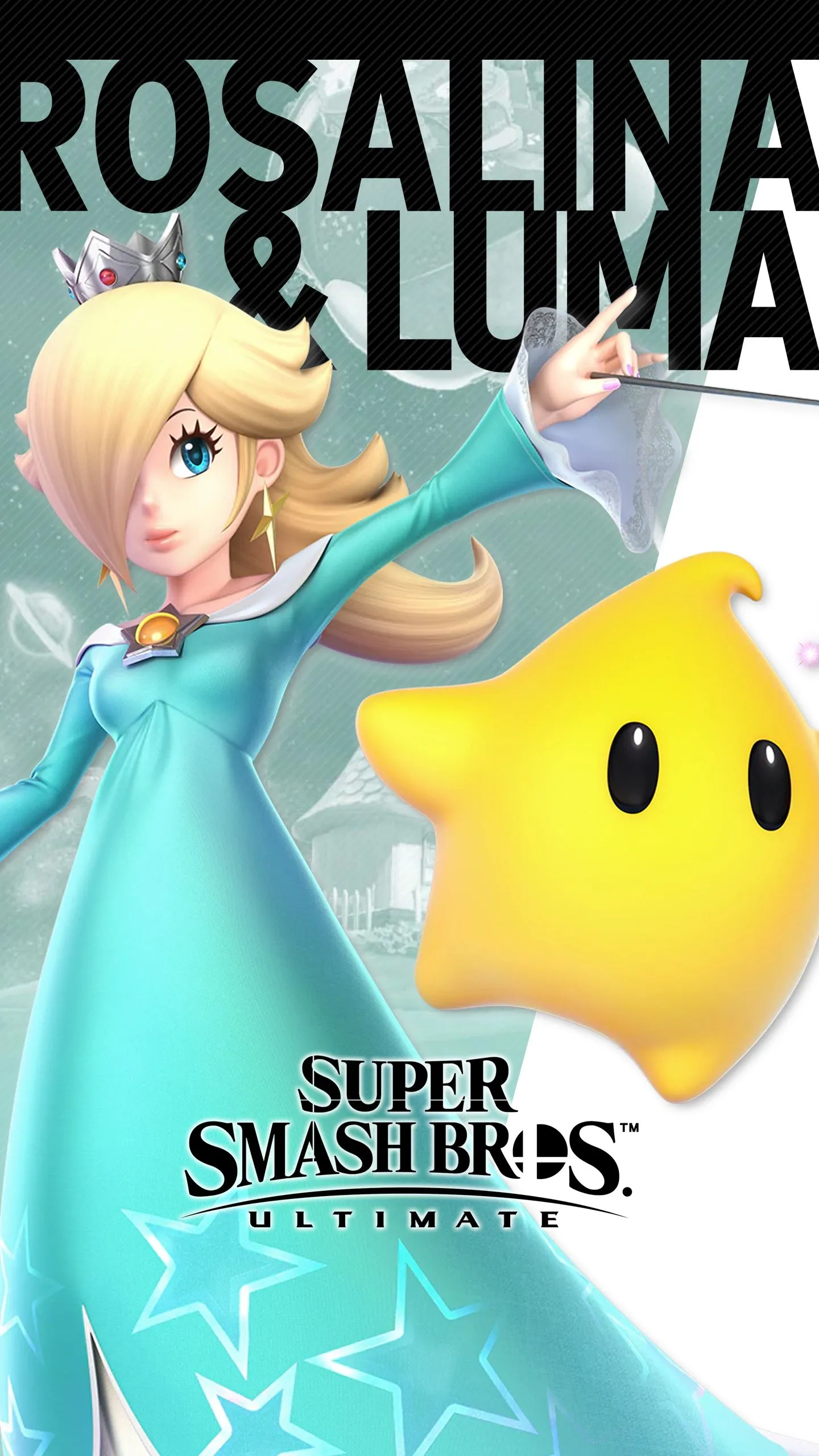 Super Smash Bros Ultimate Rosalina and Luma Wallpaper with Monocle