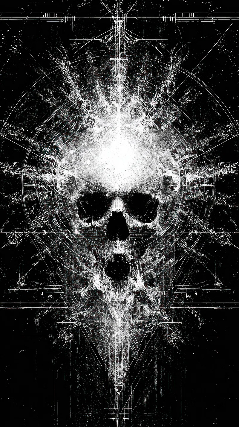iPhone Skull Wallpaper Dark Image Wallpaper