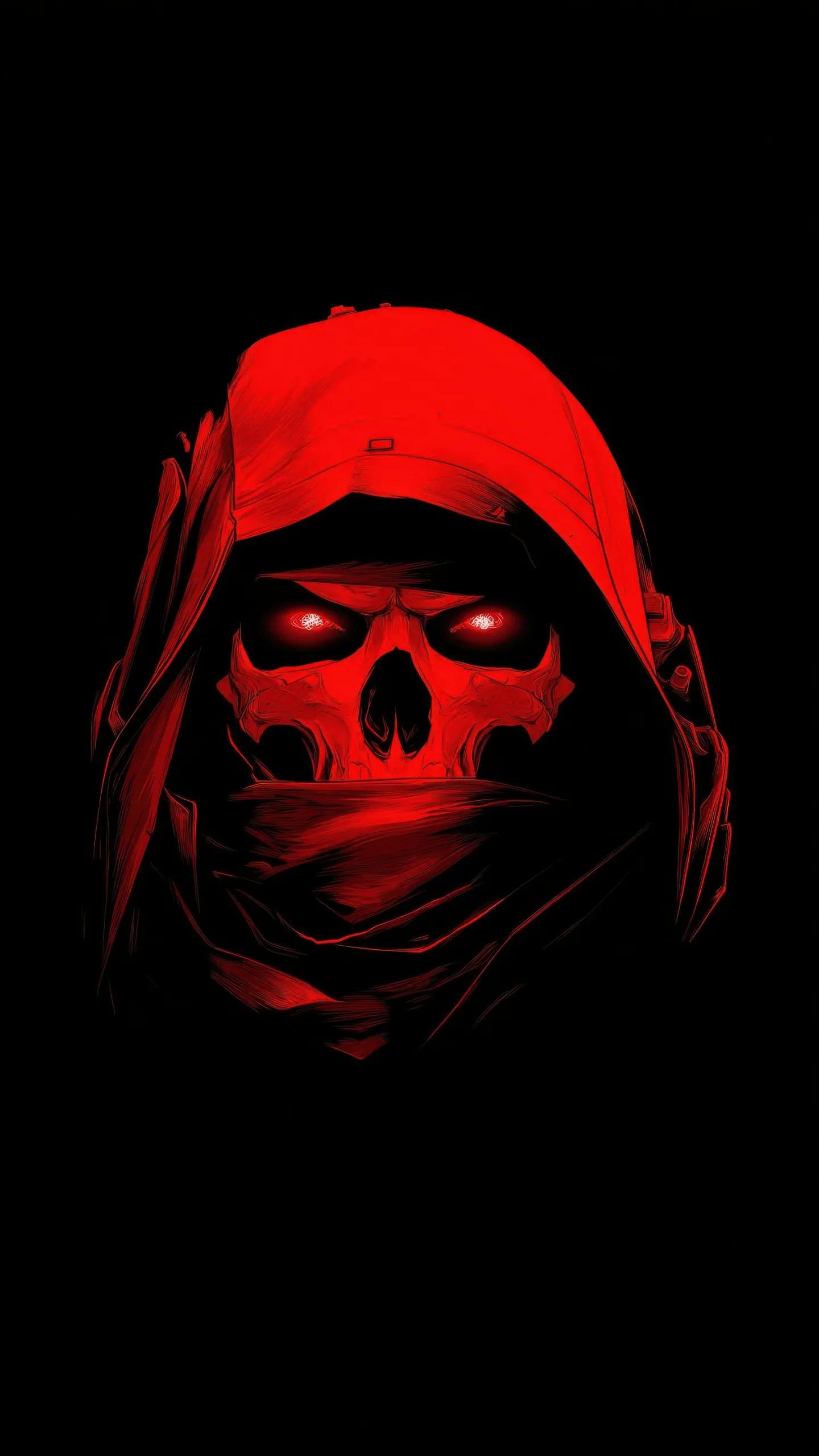 Skull Wallpaper 4K, Call of Duty, AMOLED