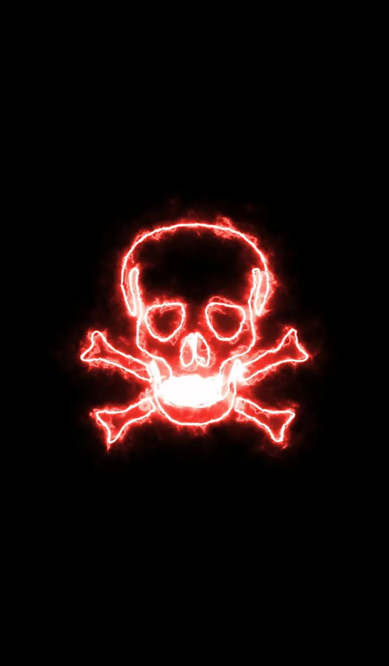 RED SKULL, black, dangerous, HD phone wallpaper
