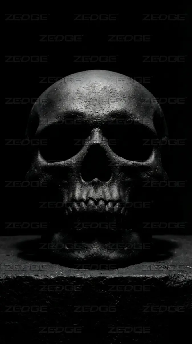 Black skull wallpaper
