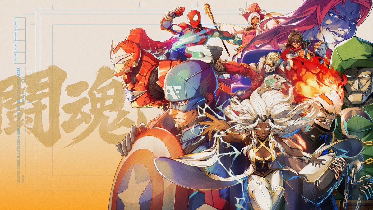 4K key art for MARVEL Tokon: Fighting Souls Ultimate Edition! Illustration was created by Yūki Katō, the main character artist for MARVEL Tōkon: Fighting Souls, and finalized by talented 2D artists