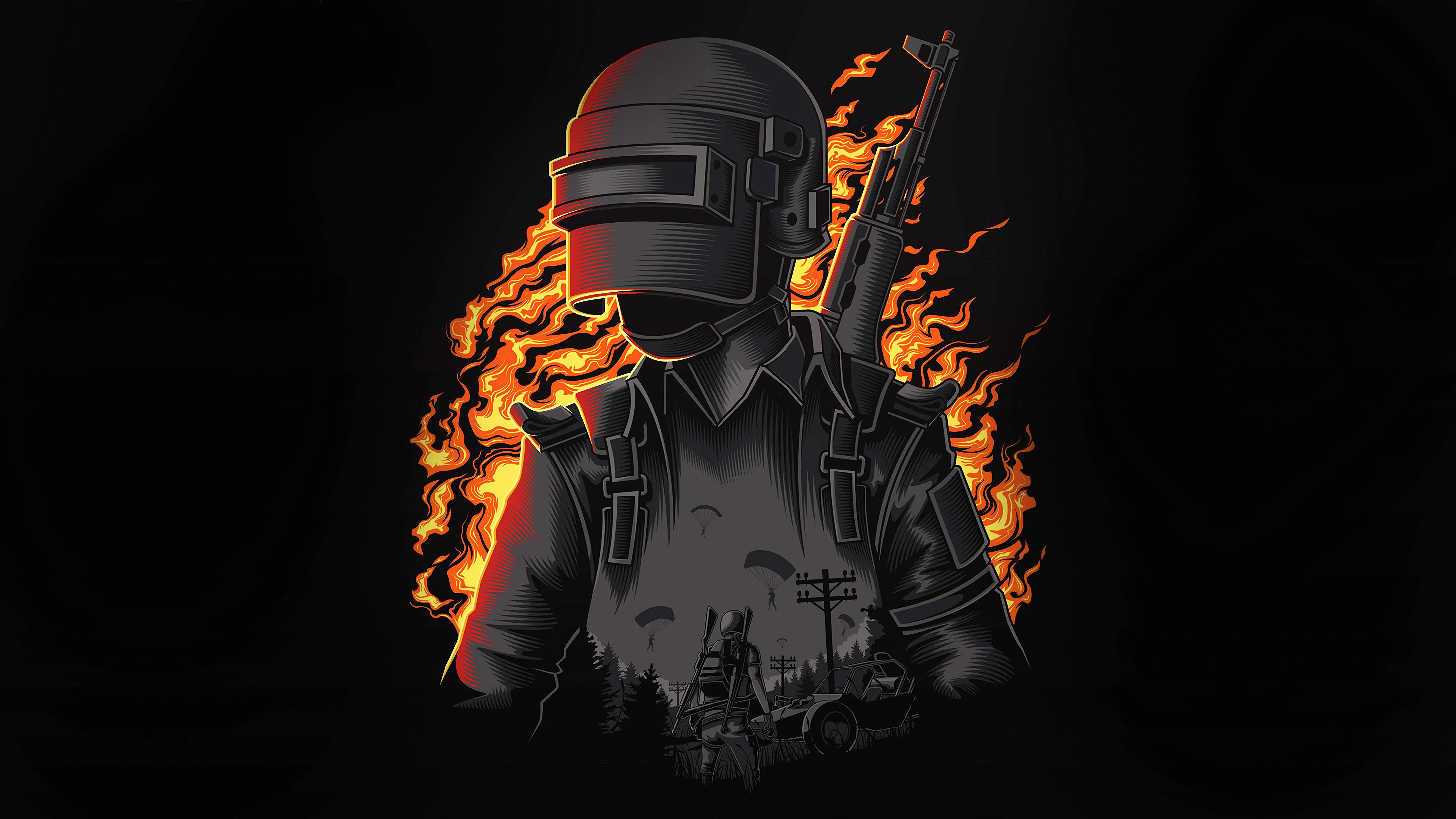 Pubg Solo Wallpaper 8K