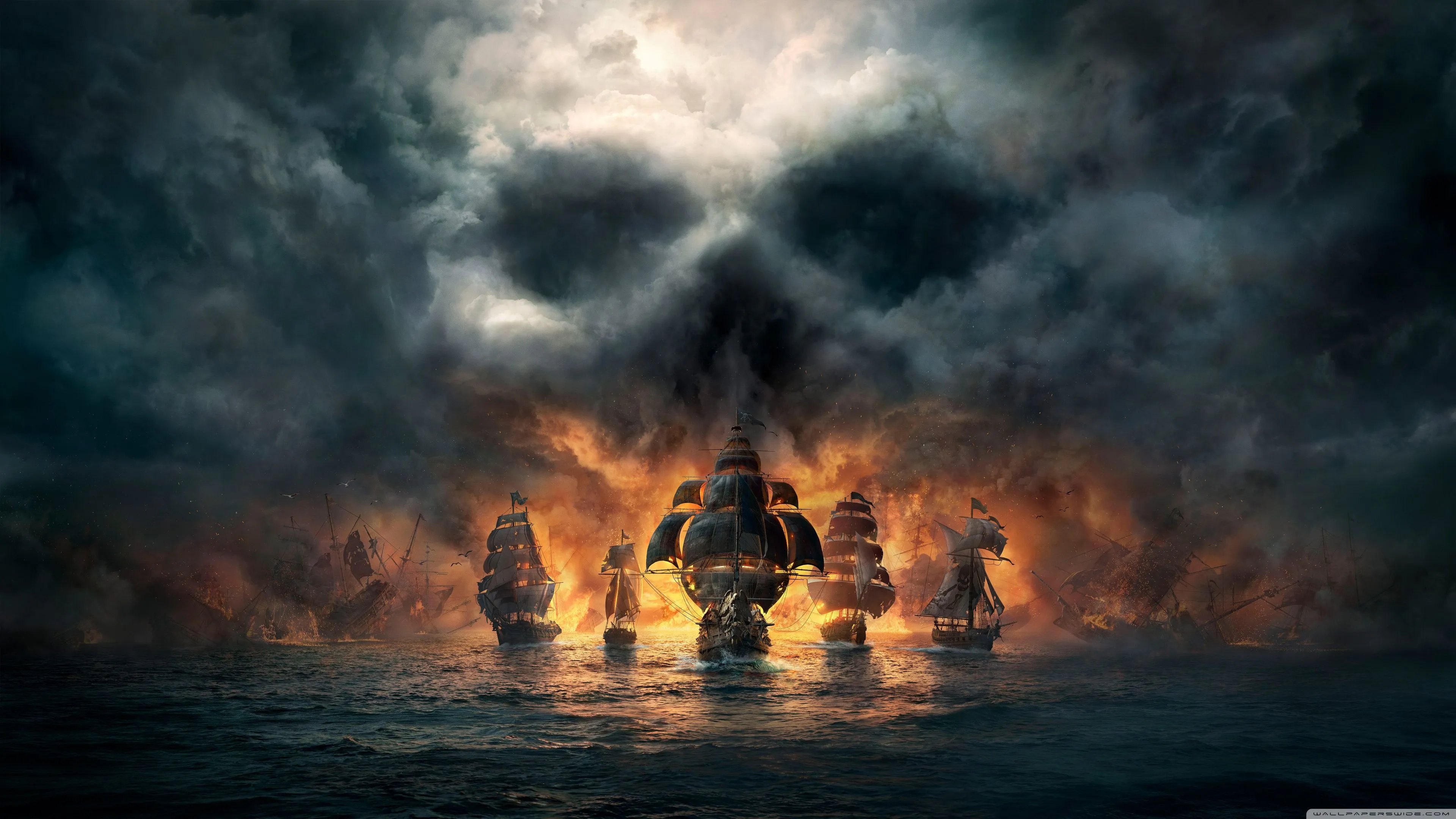 Skull and Bones 2018 game 8K 4K UHD Wallpaper for UltraHD Desktop and TV, Widescreen and UltraWide Display, Dual and Triple Monitor, Smartphone and Tablet Devices
