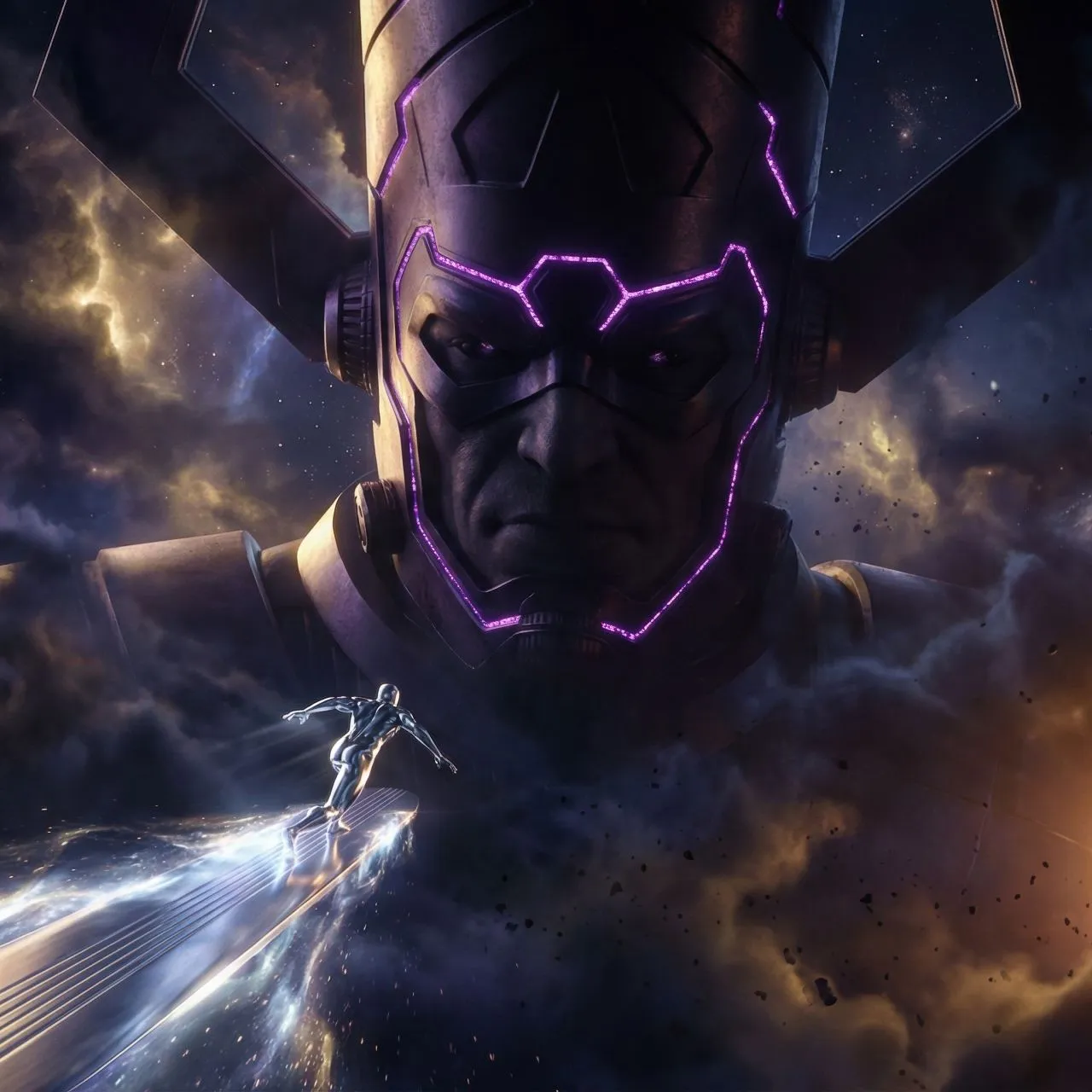 Galactus Wallpaper 4K, Silver Surfer, Marvel Comics, 5K