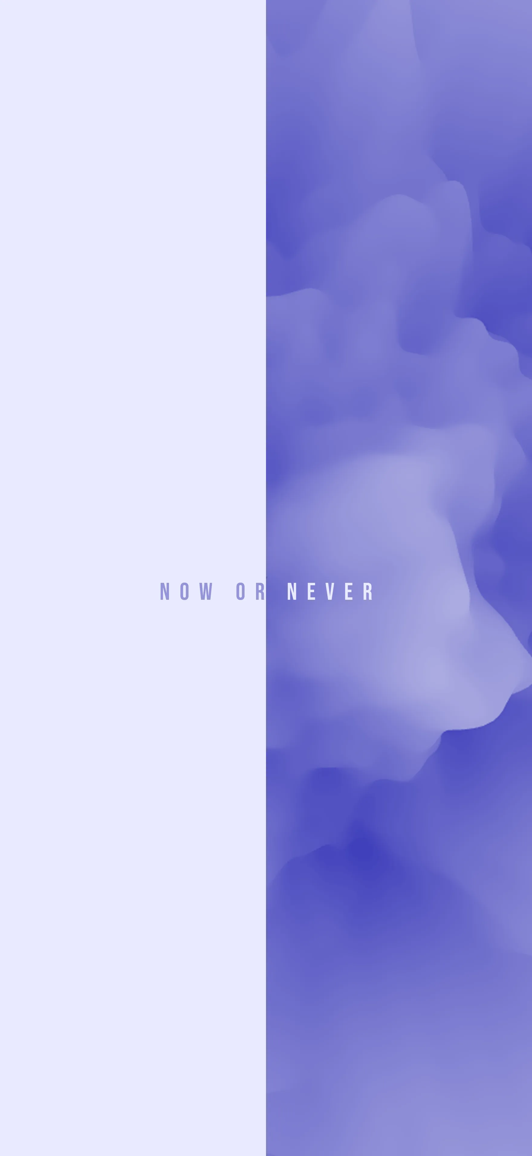 Download “Now or Never” motivational wallpaper for iPhone