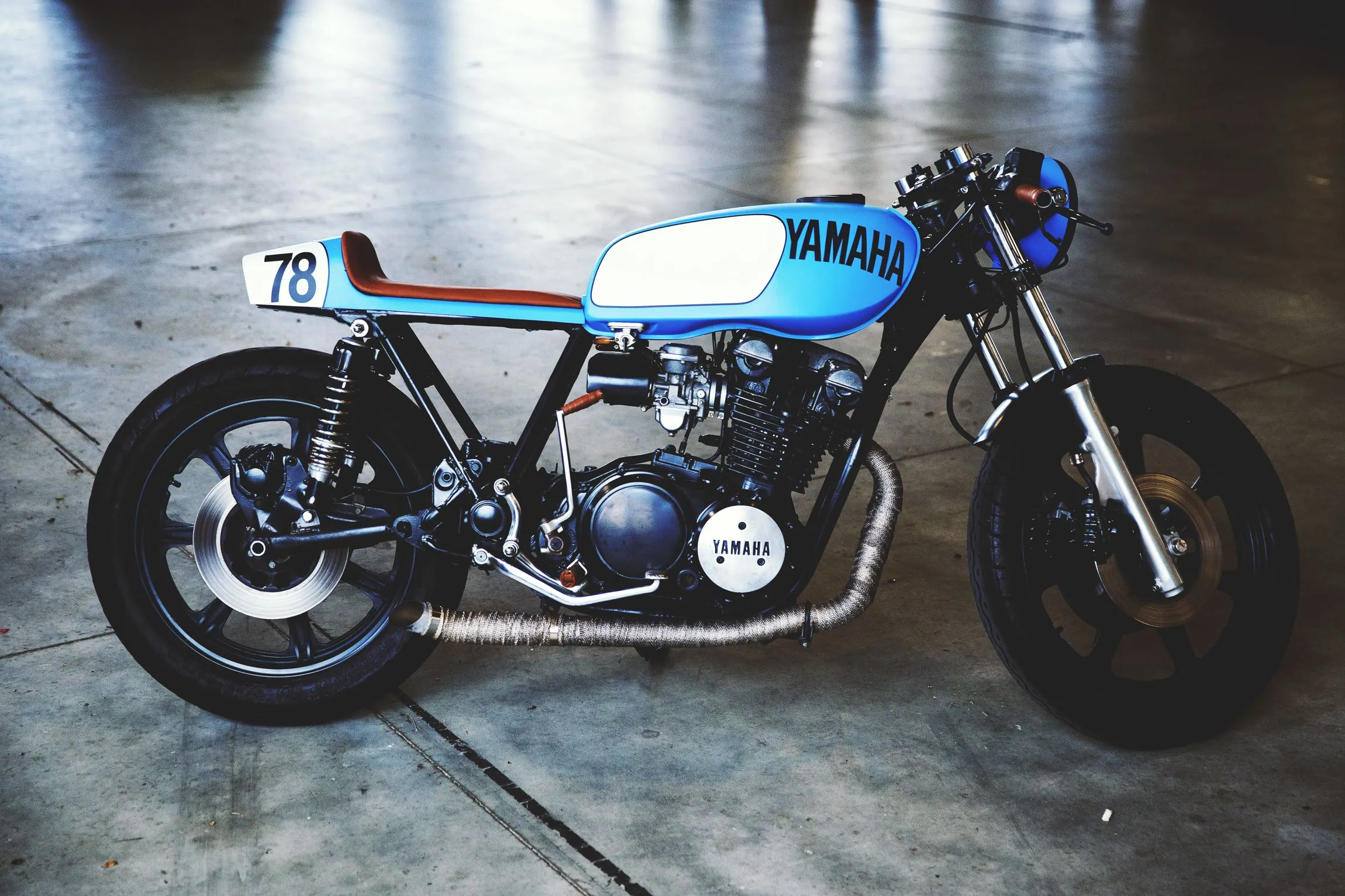Wallpaper vintage, motorcycle, cafe, motorbike, cafe racer, Yamaha for mobile and desktop, section мотоциклы, resolution 2300x1533