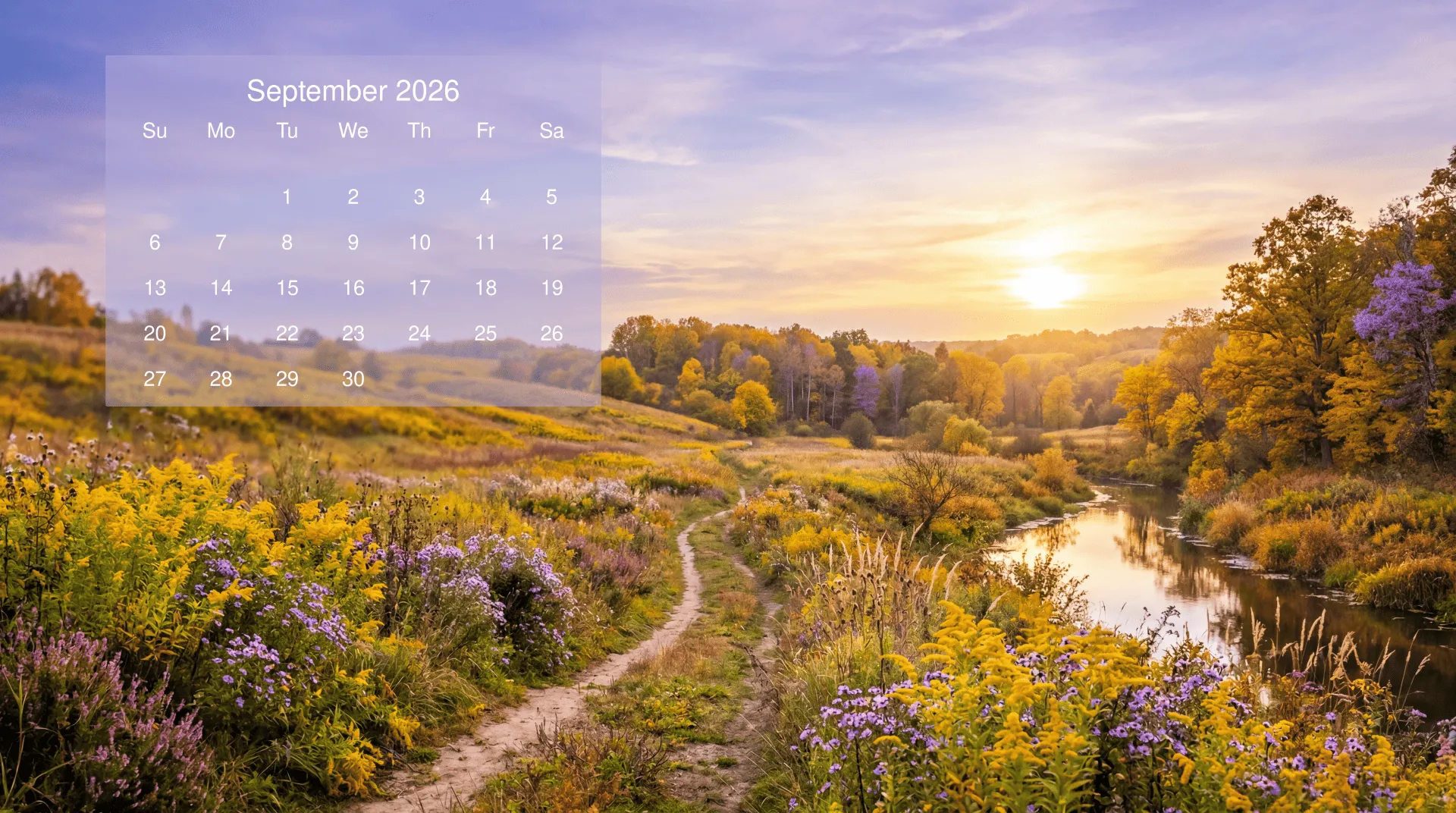 Download September 2026 Calendar 4k Ultra HD Wallpaper