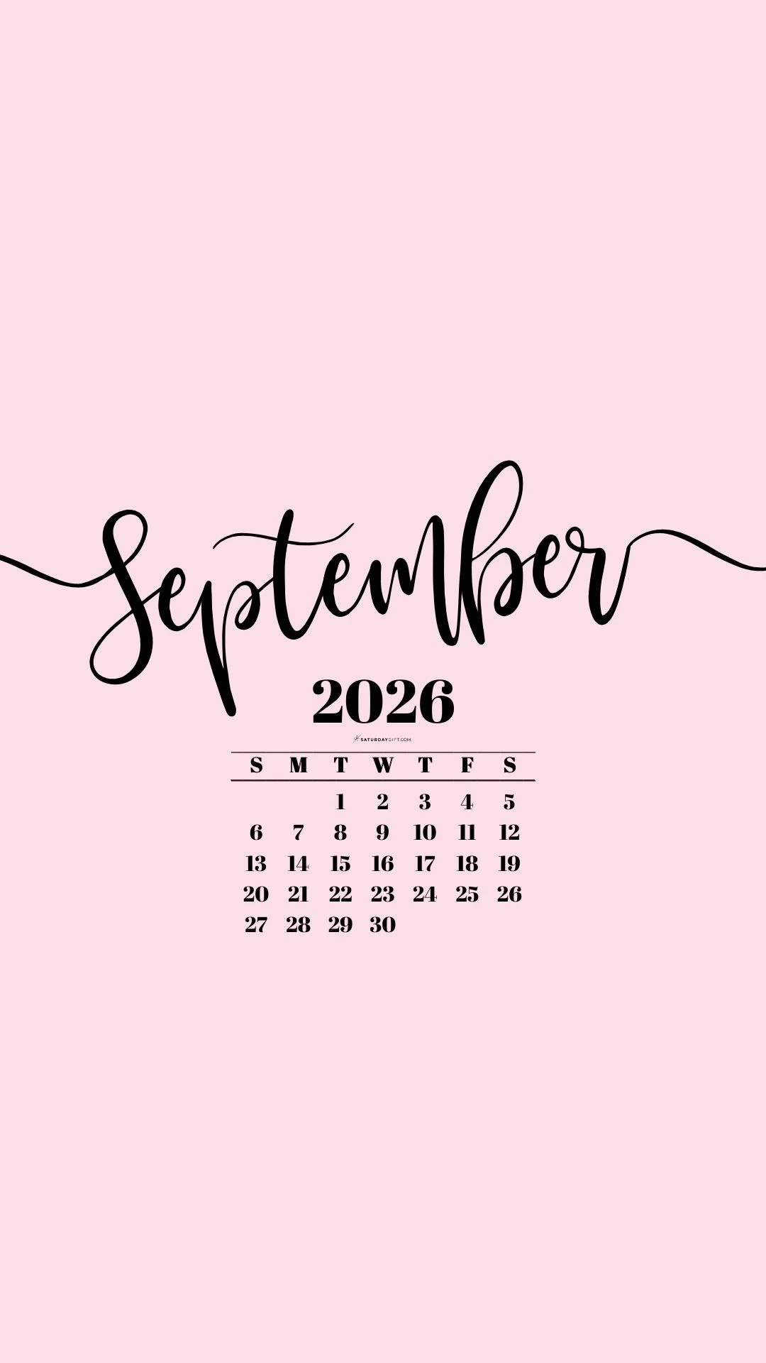 September Phone Wallpaper