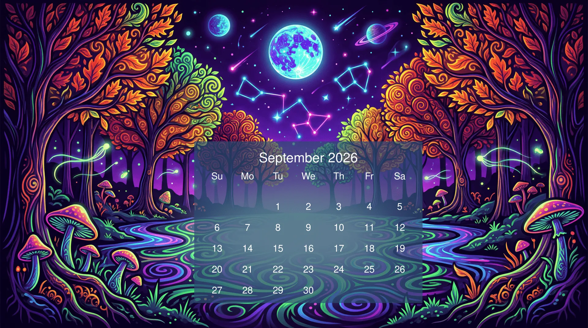 Download September 2026 Calendar 4k Ultra HD Wallpaper
